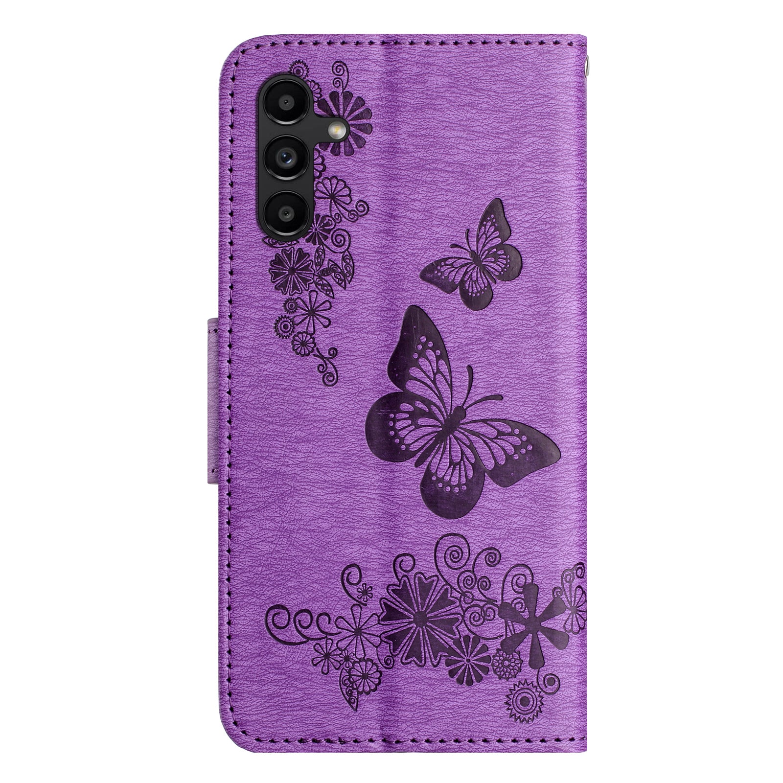 For Samsung Galaxy A55 5G Case Butterflies Flower Leather Wallet Flip Phone Cover