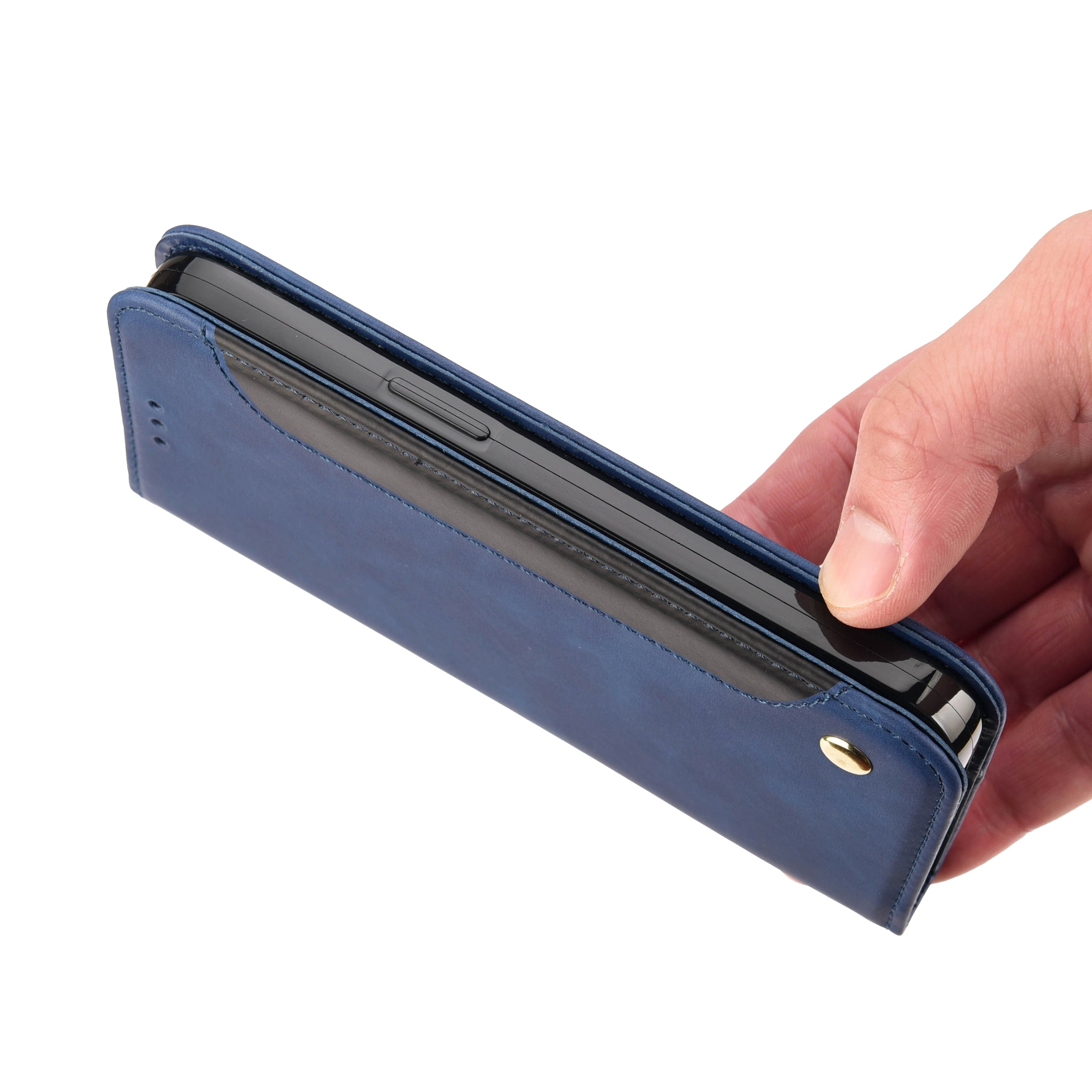 For Samsung Galaxy A35 5G Case Skin-touch PU Leather Phone Cover with Card Slots Stand