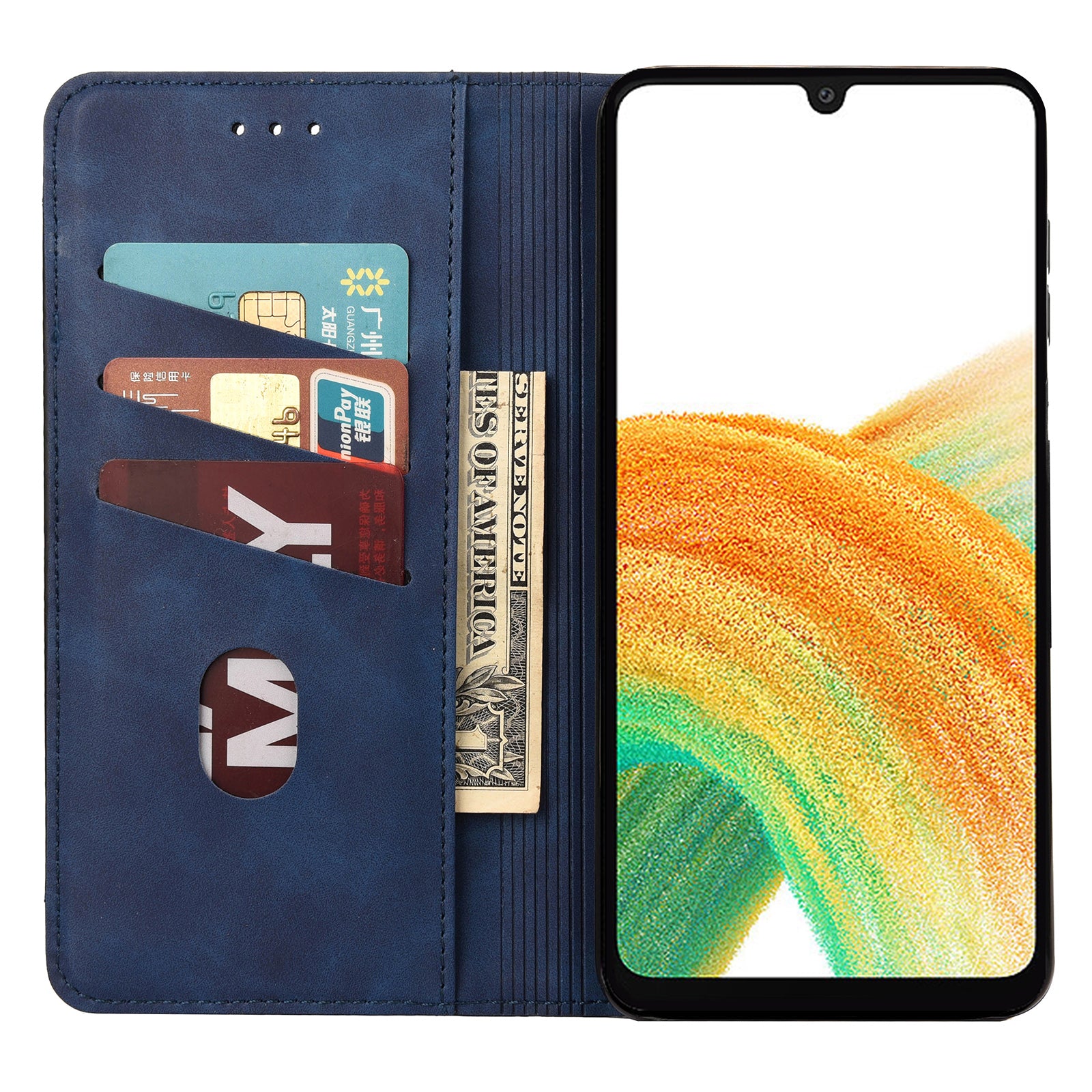 For Samsung Galaxy A05s 4G Case Skin-touch PU Leather Flip Stand View Phone Cover