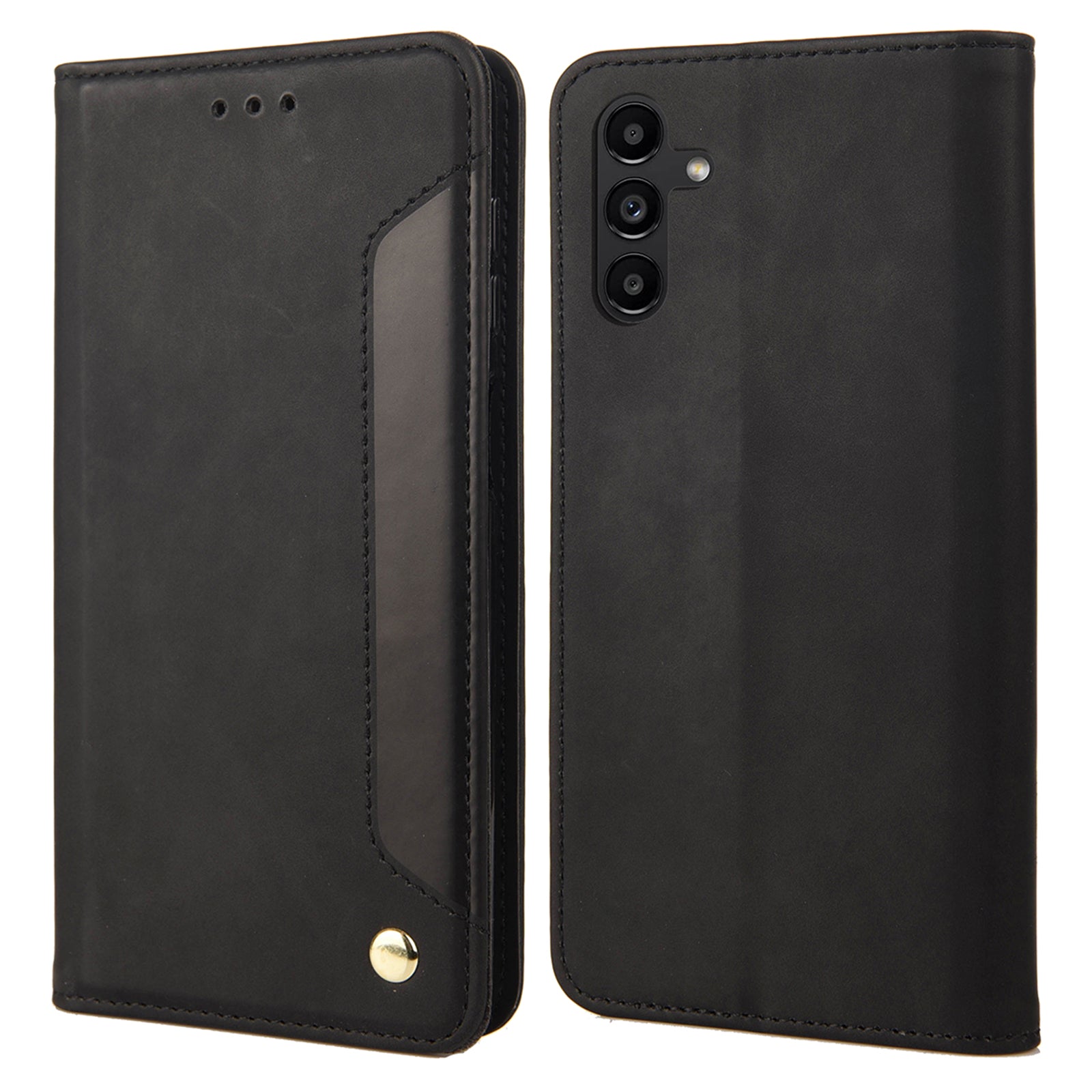 For Samsung Galaxy A05s 4G Case Skin-touch PU Leather Flip Stand View Phone Cover