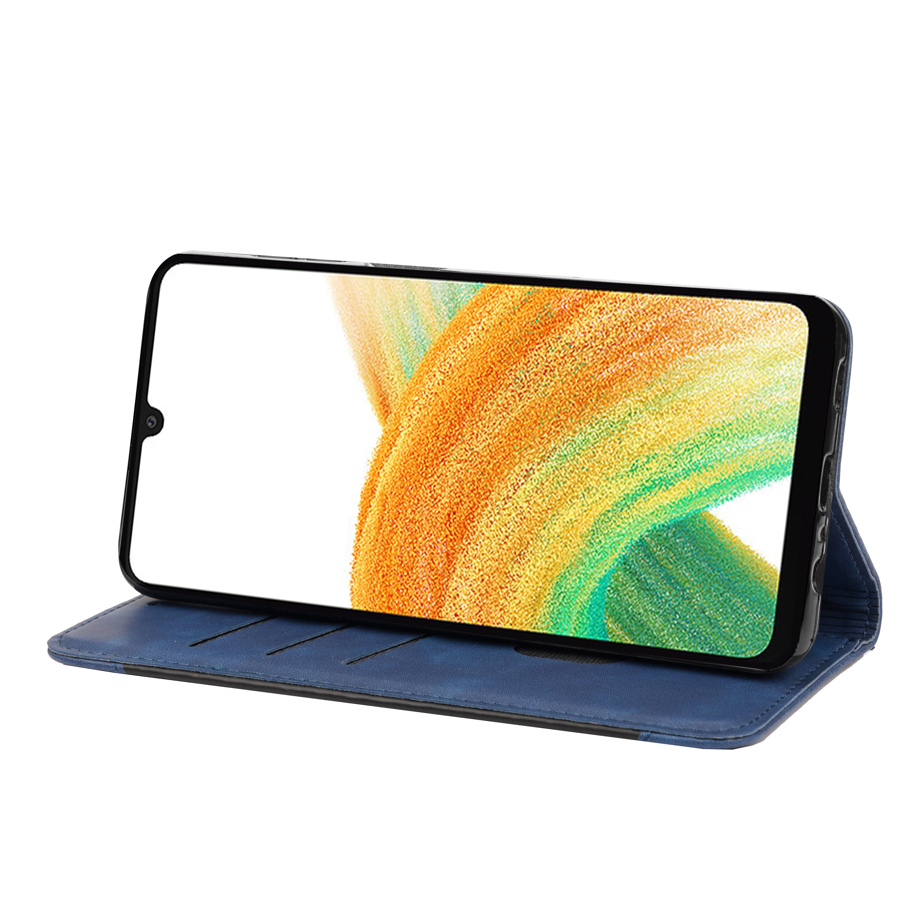 For Samsung Galaxy A55 5G Case PU Leather Shockproof Protection Wallet Phone Cover