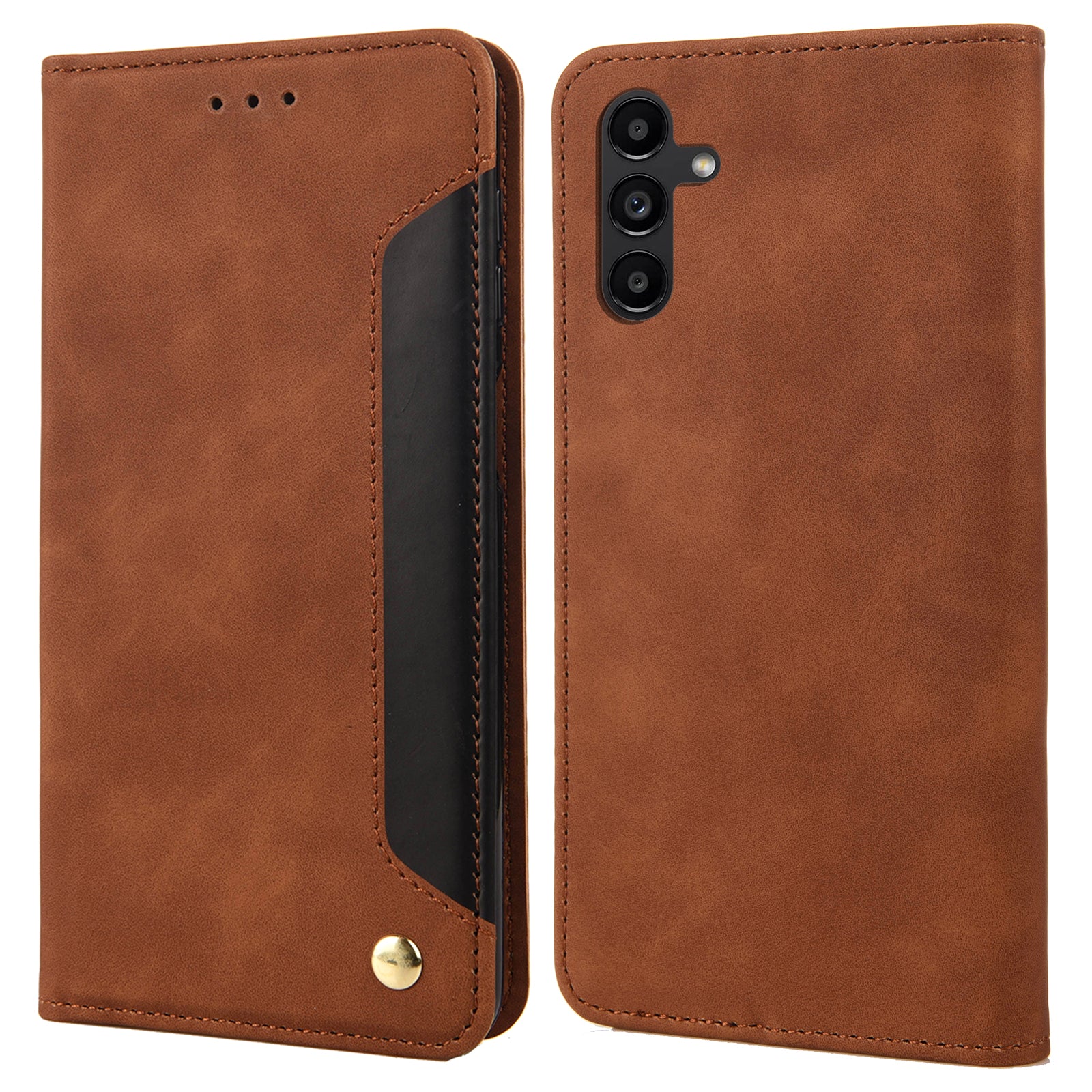 For Samsung Galaxy A55 5G Case PU Leather Shockproof Protection Wallet Phone Cover