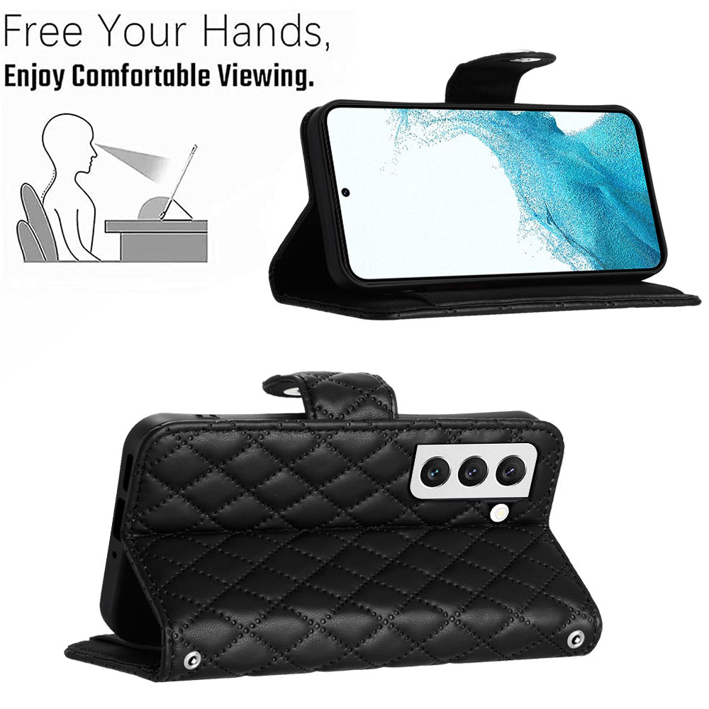 YB Imprinting Series-8 for Samsung Galaxy S23+ Shockproof Case Leather Phone Cover with 7 Card Slots