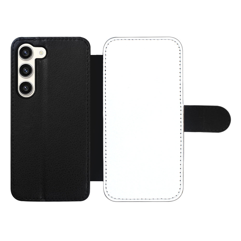 For Samsung Galaxy S23+ Sublimation Blank Case PU Leather Card Holder Phone Cover