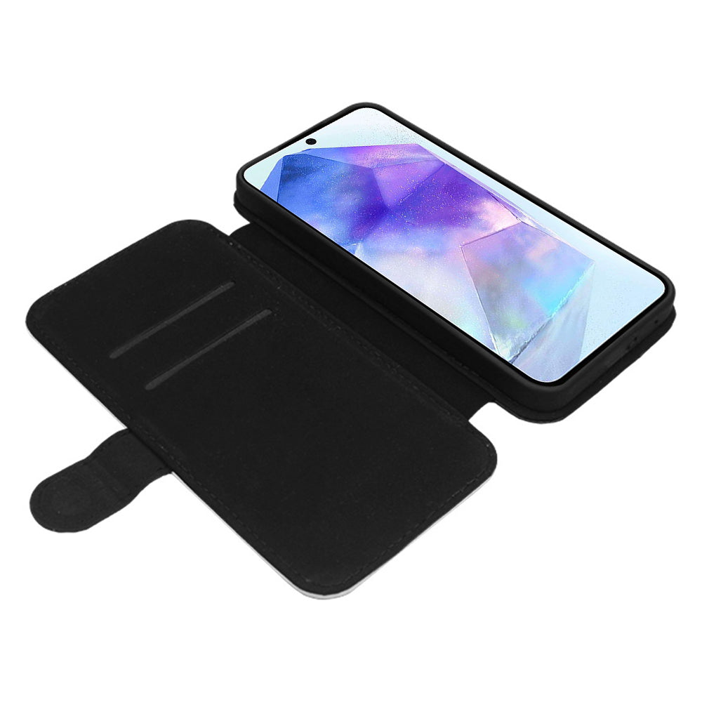 For Samsung Galaxy A55 5G PU Leather Case DIY Heat Press Phone Protector