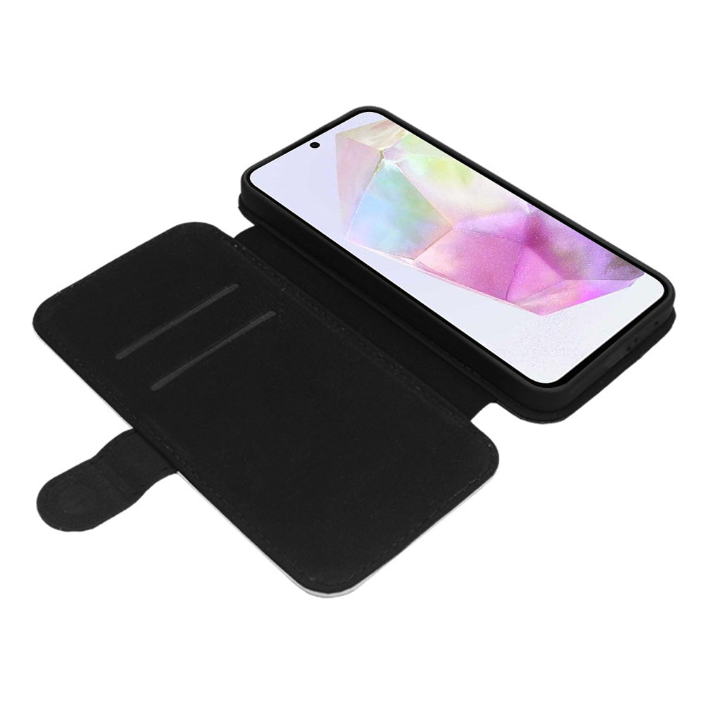 For Samsung Galaxy A35 5G Case Leather DIY Heat Press Smart Phone Cover with Card Holder