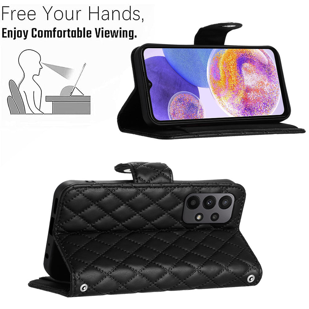 YB Imprinting Series-8 for Samsung Galaxy A33 5G Case 7 Card Slots Leather Phone Cases