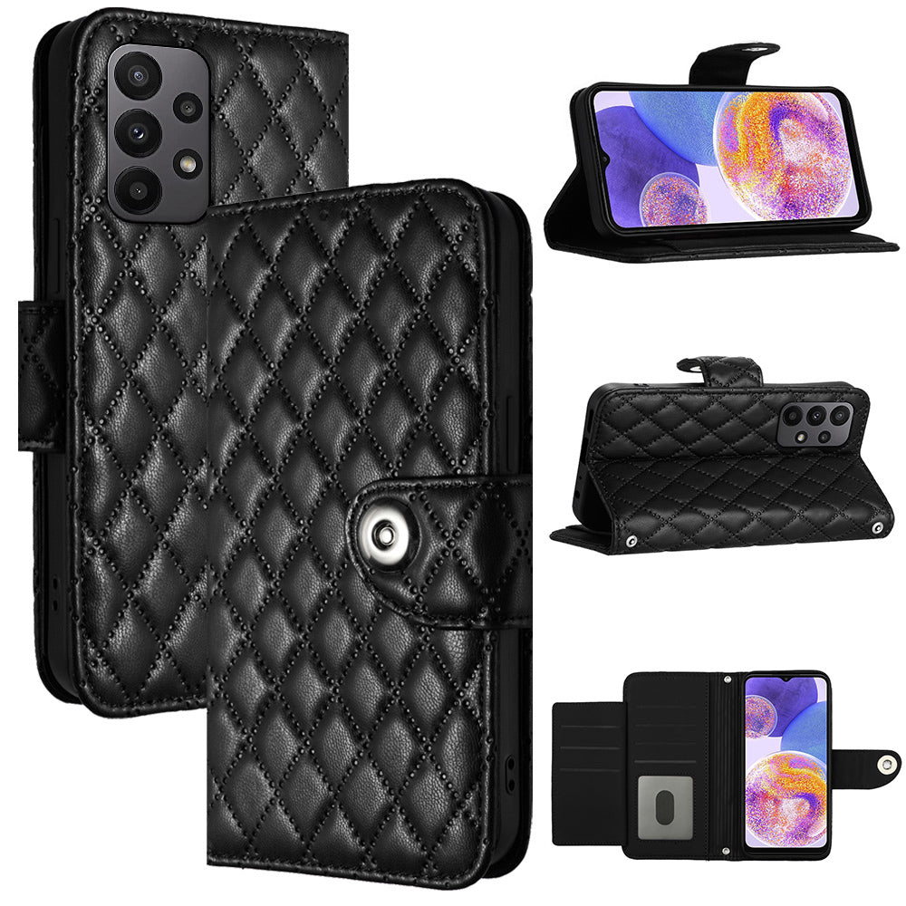 YB Imprinting Series-8 for Samsung Galaxy A33 5G Case 7 Card Slots Leather Phone Cases