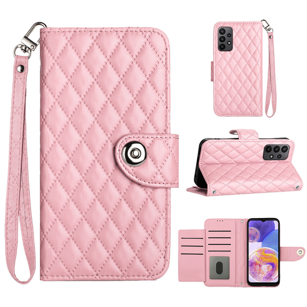 YB Imprinting Series-8 for Samsung Galaxy A33 5G Case 7 Card Slots Leather Phone Cases