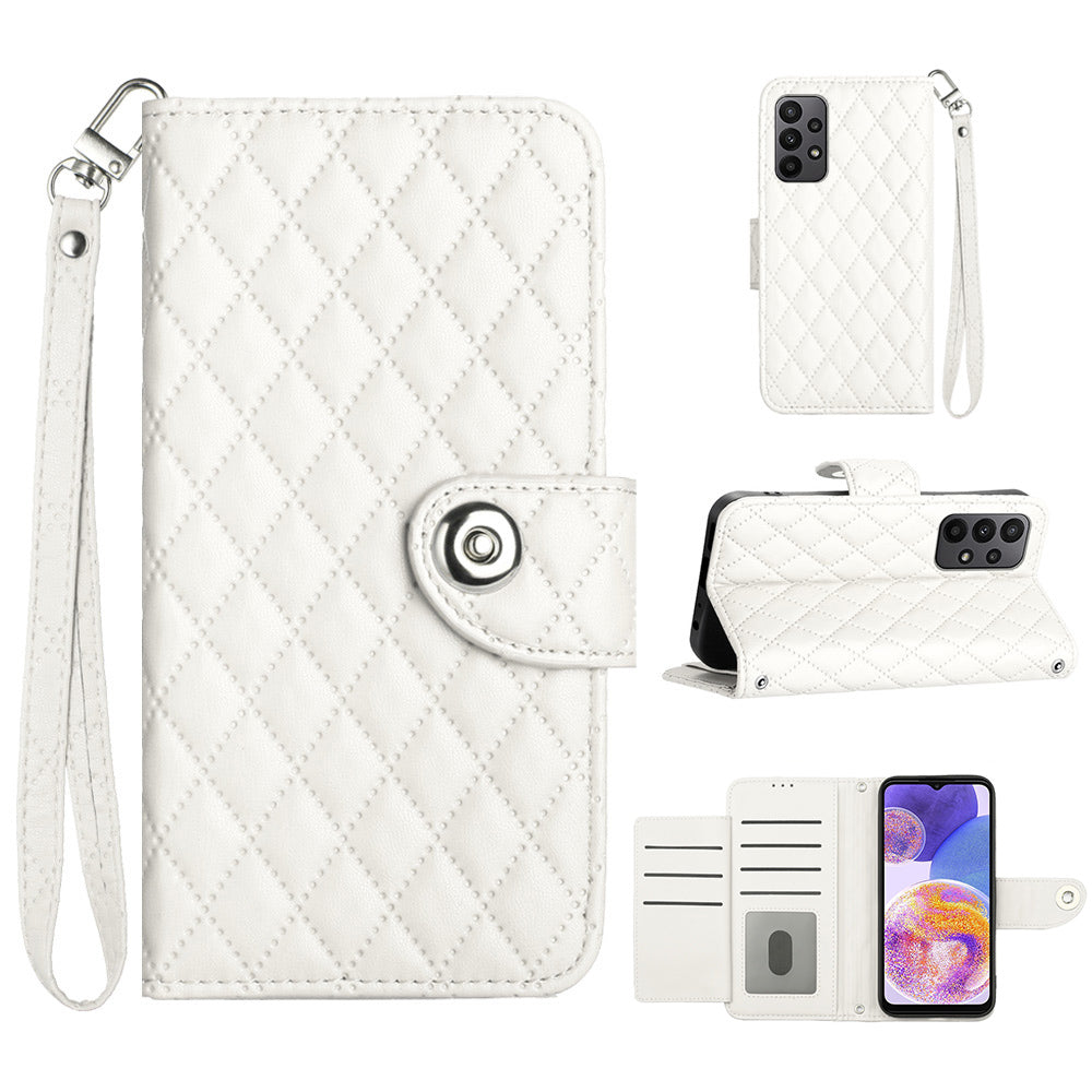 YB Imprinting Series-8 for Samsung Galaxy A33 5G Case 7 Card Slots Leather Phone Cases