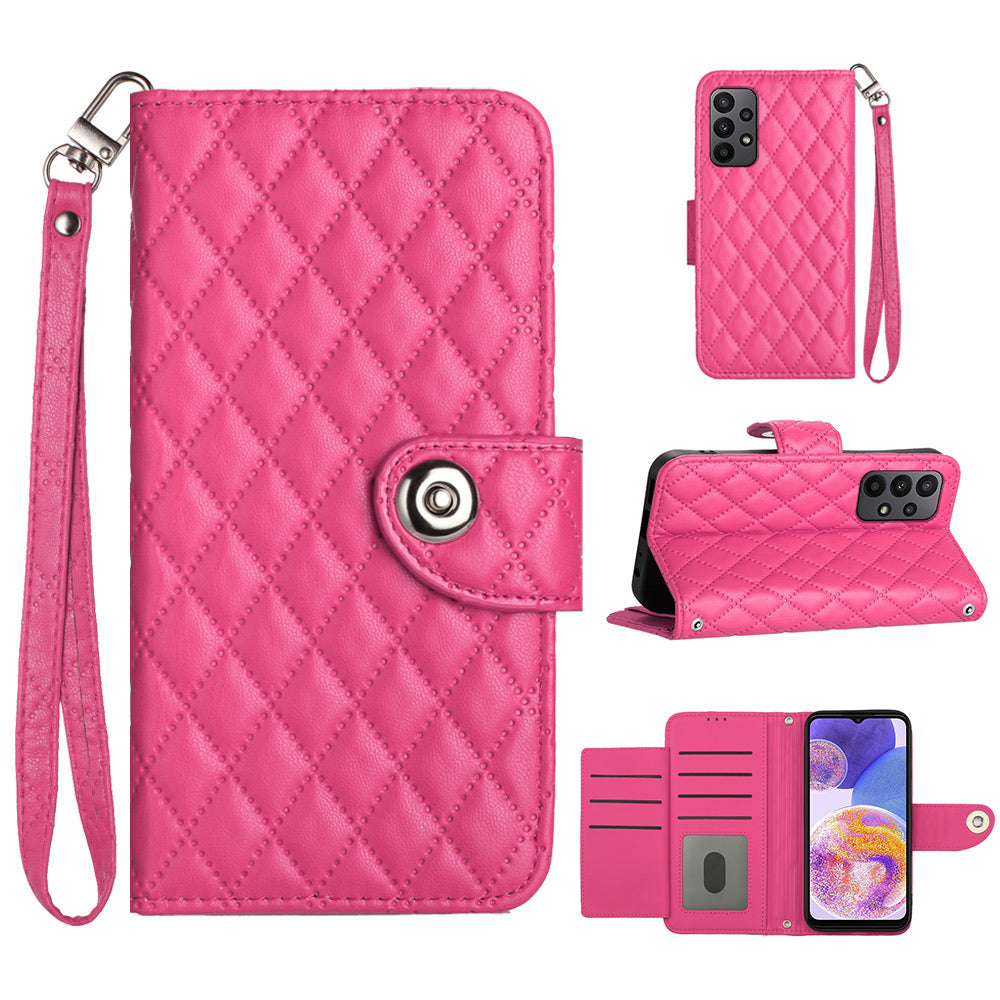 YB Imprinting Series-8 for Samsung Galaxy A33 5G Case 7 Card Slots Leather Phone Cases