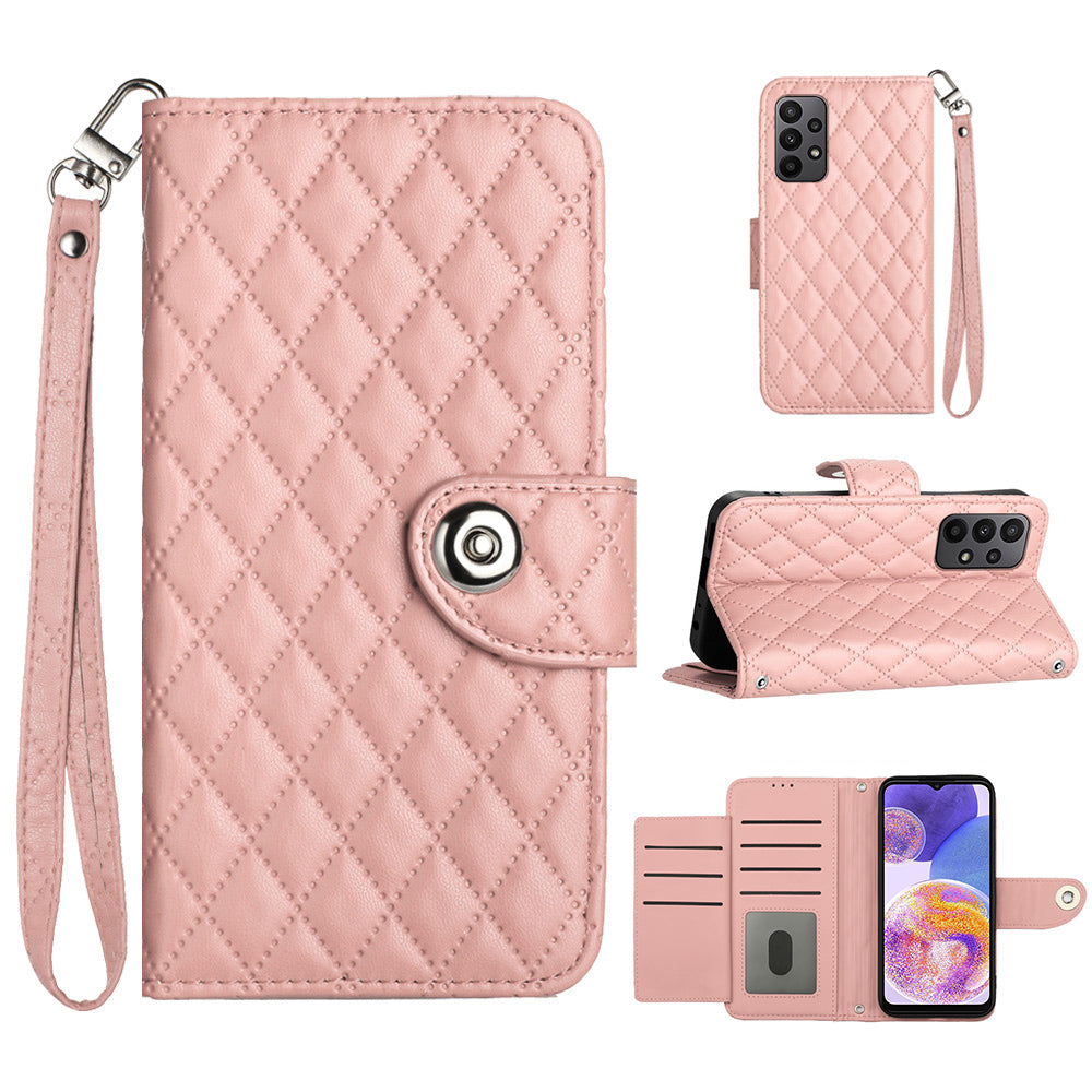 YB Imprinting Series-8 for Samsung Galaxy A33 5G Case 7 Card Slots Leather Phone Cases