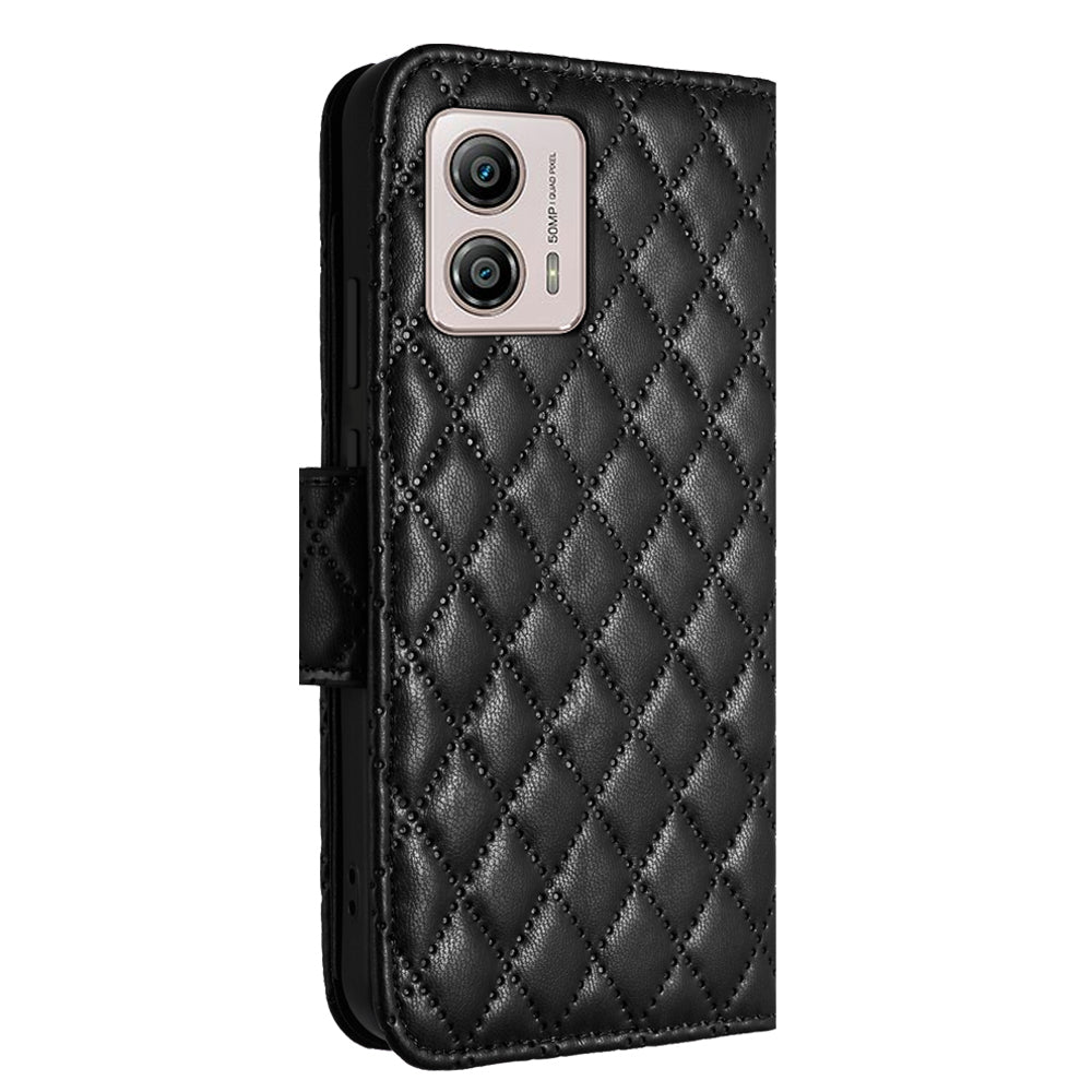 YB Imprinting Series-8 for Motorola Moto G53 5G / G23 4G / G13 4G Wallet Case Leather Phone Cover