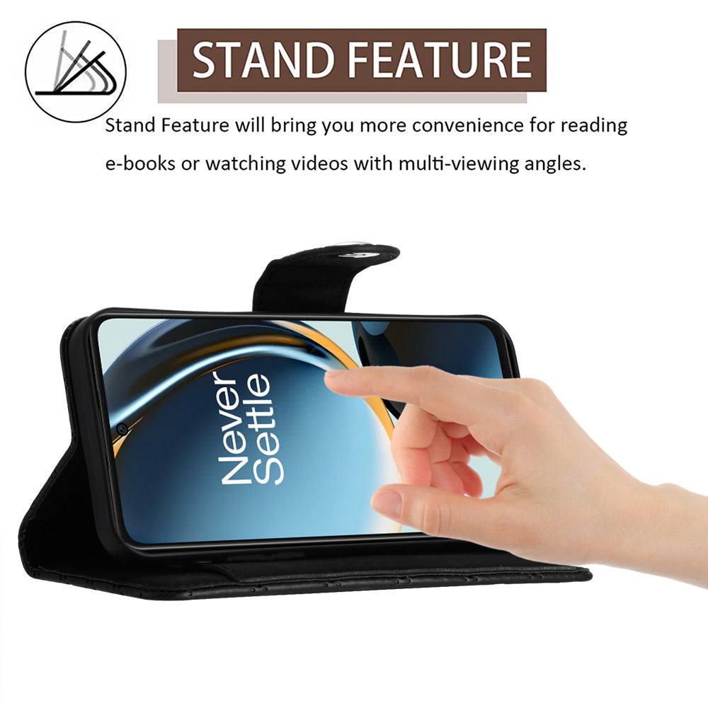 YB Imprinting Series-8 for OnePlus Nord CE 3 Lite 5G / Nord N30 5G / Oppo K11x 5G Leather Case Wallet Cover