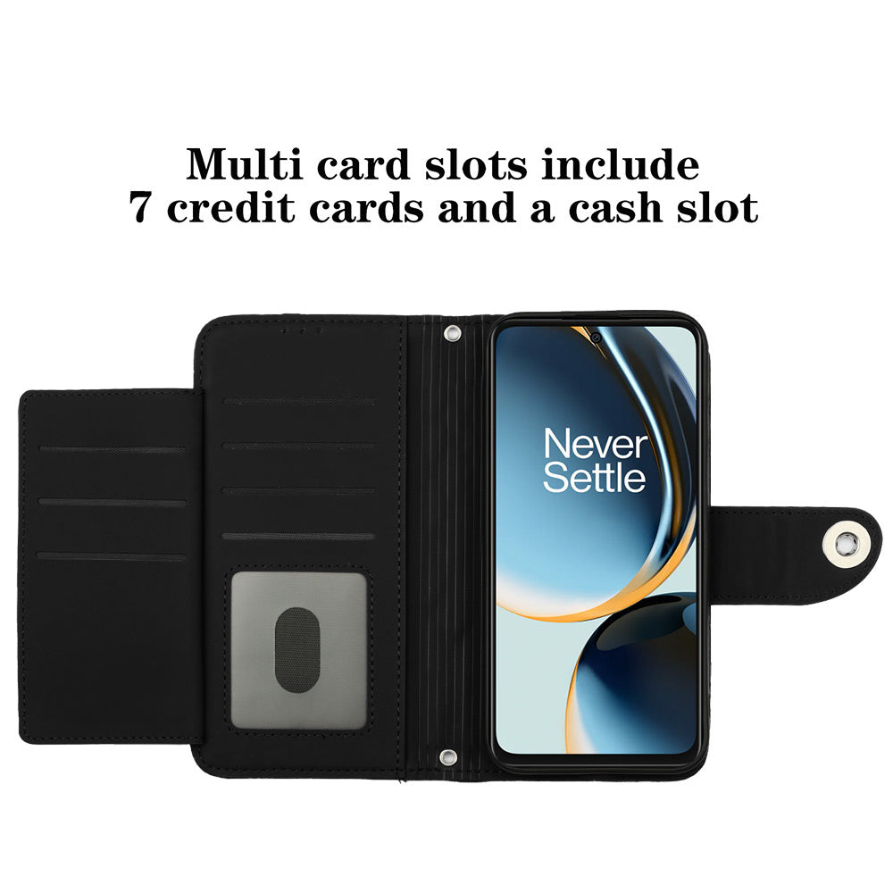 YB Imprinting Series-8 for OnePlus Nord CE 3 Lite 5G / Nord N30 5G / Oppo K11x 5G Leather Case Wallet Cover