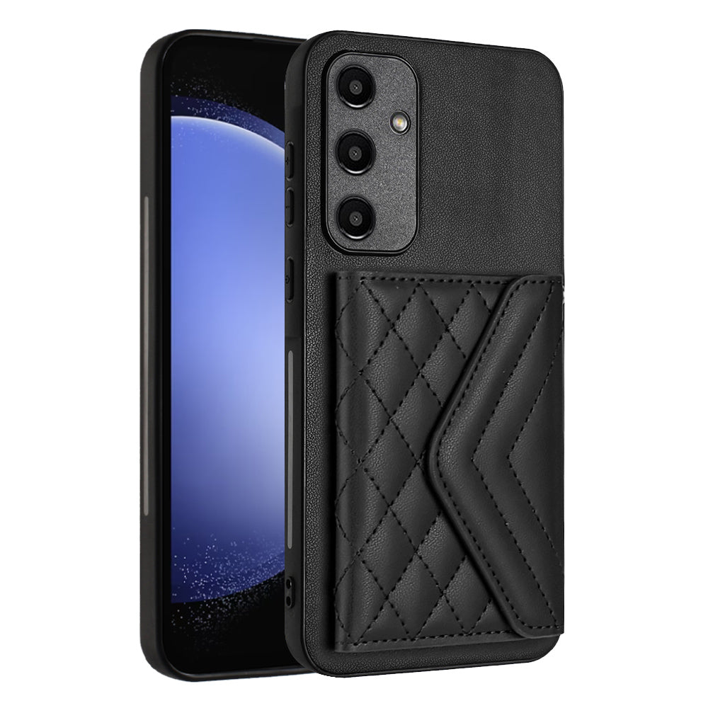 YB Leather Coating Series-8 For Samsung Galaxy A55 5G Shockproof Case RFID Blocking Kickstand Phone Cover