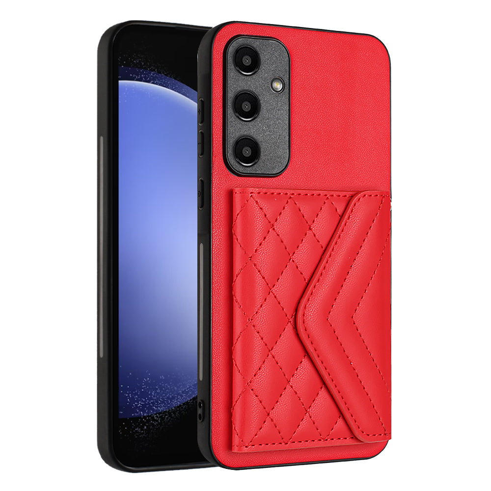 YB Leather Coating Series-8 For Samsung Galaxy A55 5G Shockproof Case RFID Blocking Kickstand Phone Cover