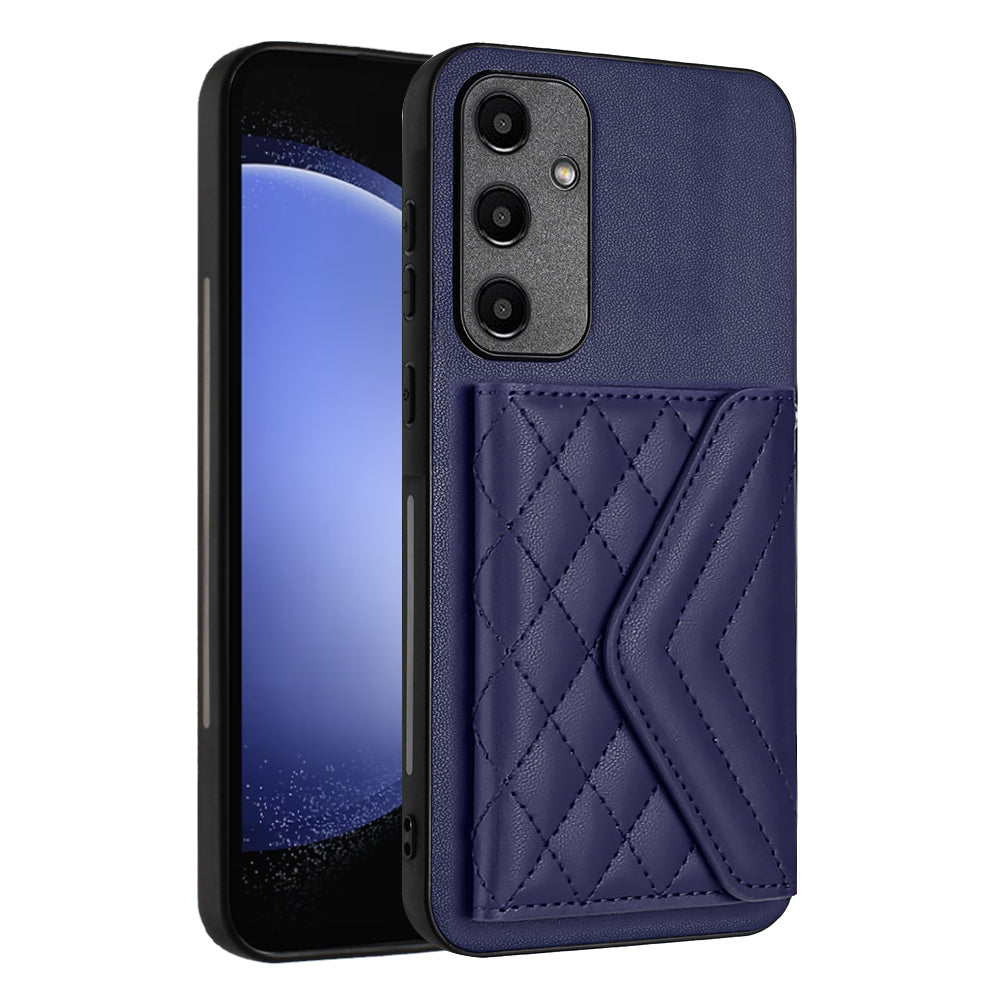 YB Leather Coating Series-8 For Samsung Galaxy A55 5G Shockproof Case RFID Blocking Kickstand Phone Cover