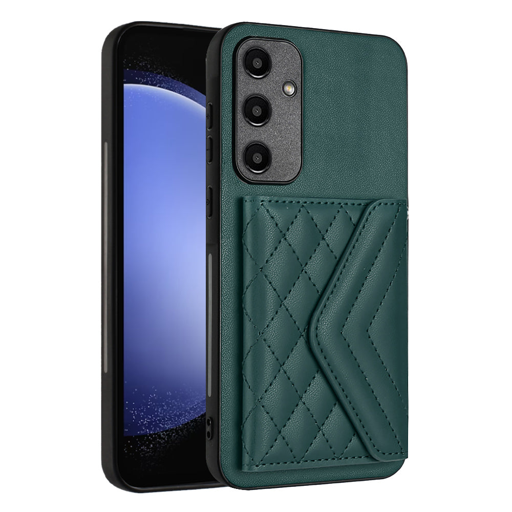 YB Leather Coating Series-8 For Samsung Galaxy A55 5G Shockproof Case RFID Blocking Kickstand Phone Cover