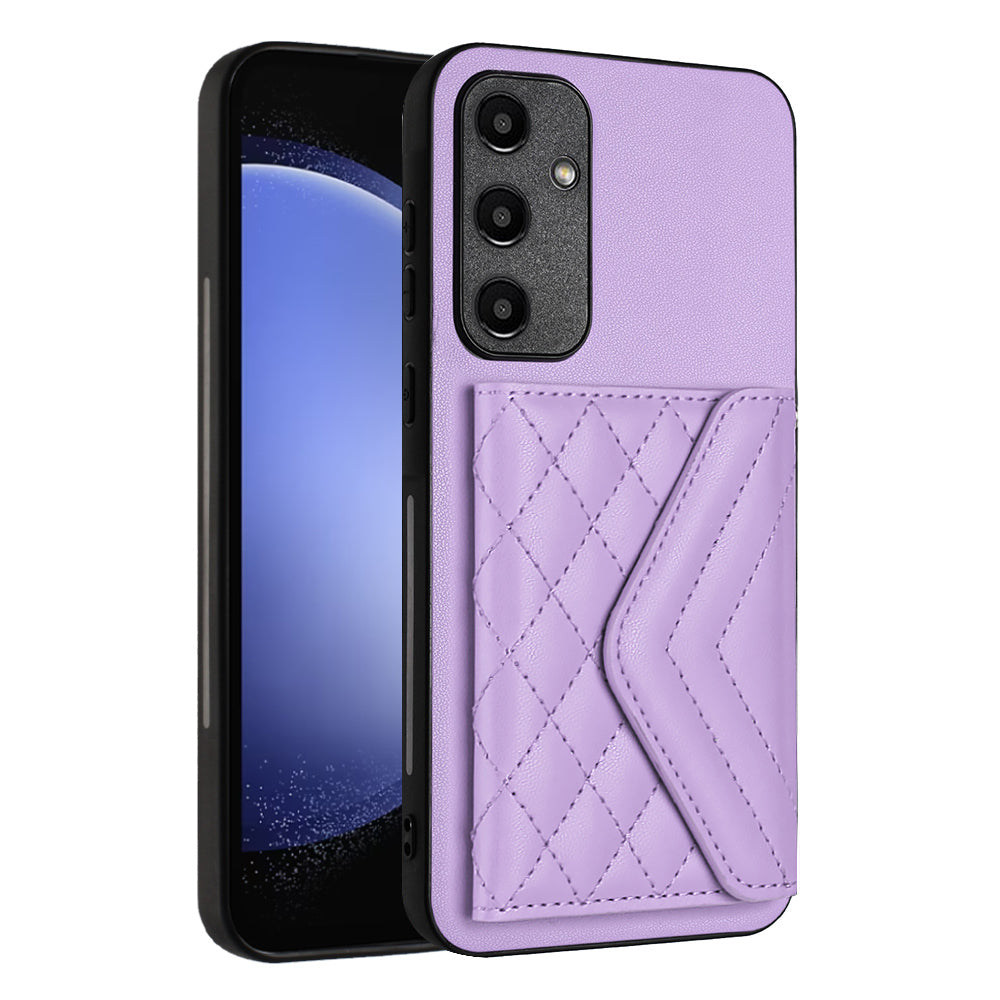 YB Leather Coating Series-8 For Samsung Galaxy A55 5G Shockproof Case RFID Blocking Kickstand Phone Cover