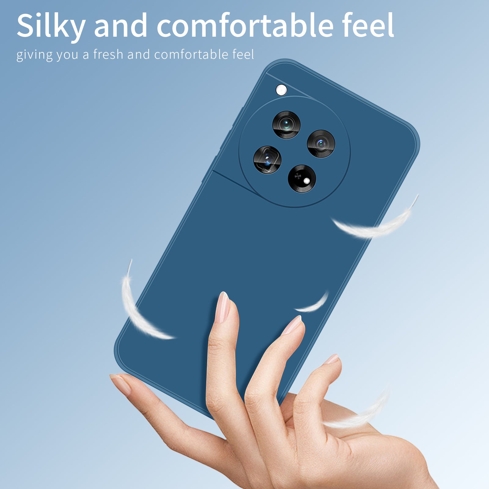 PINWUYO JK Touching Series For OnePlus 12 5G Case Anti-Scratch Soft TPU Back Cover