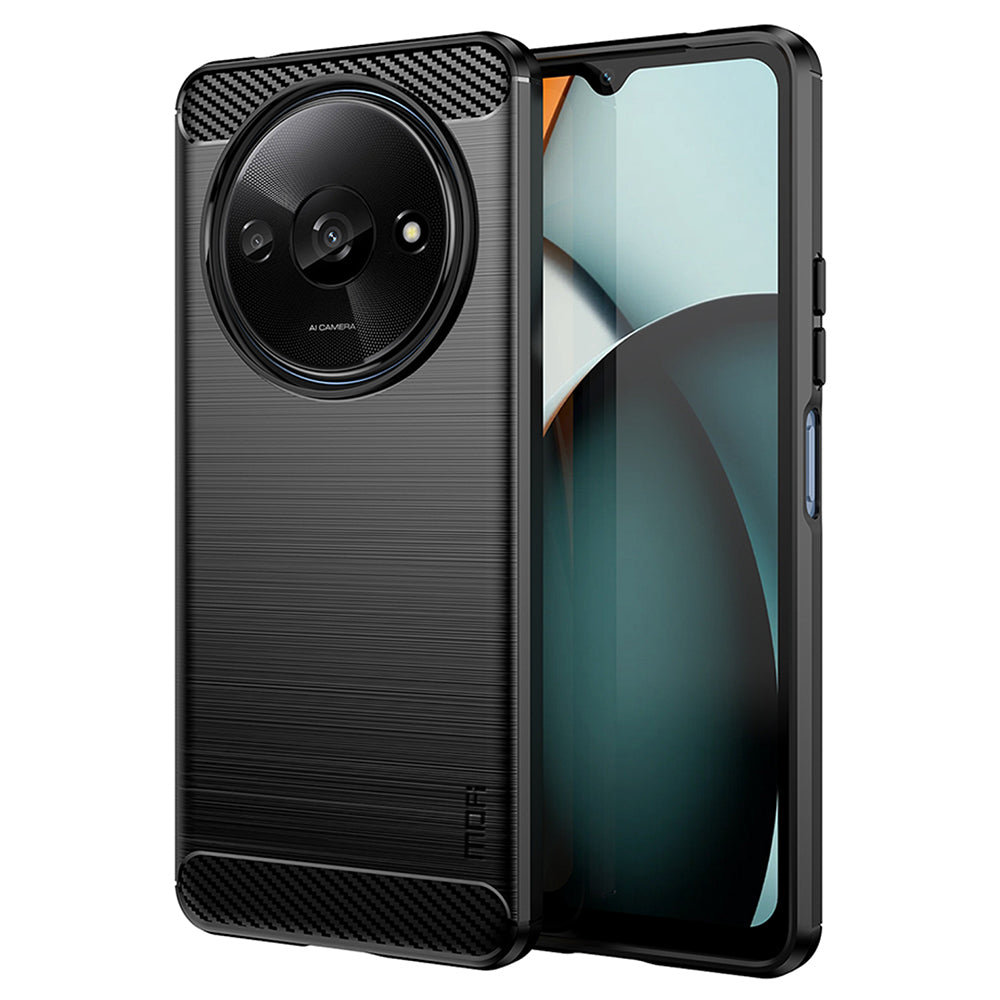 MOFI JK TPU Series-1 For Xiaomi Redmi A3 / Poco C61 4G Protective Case TPU Phone Cover Carbon Fiber Texture