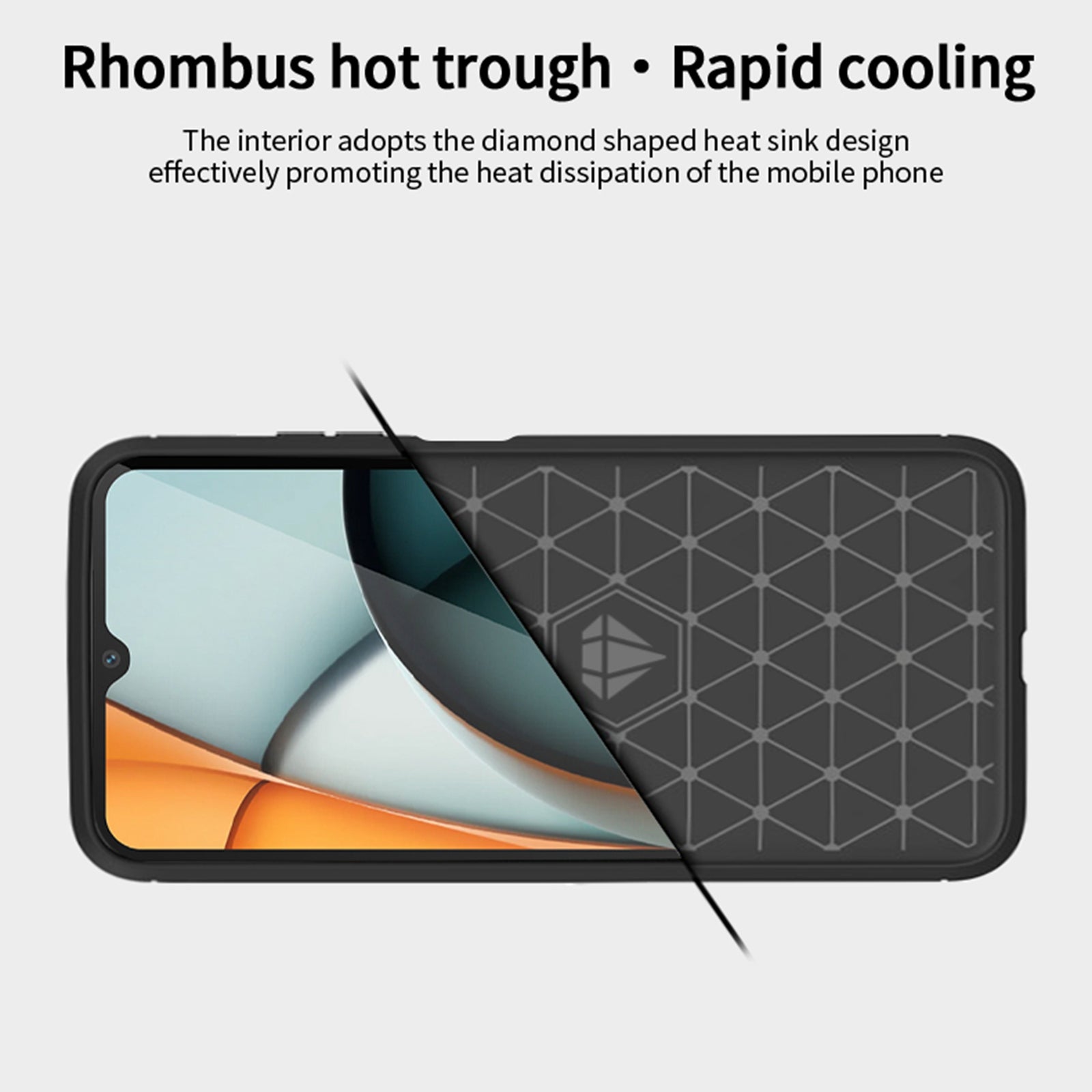 MOFI JK TPU Series-1 For Xiaomi Redmi A3 / Poco C61 4G Protective Case TPU Phone Cover Carbon Fiber Texture