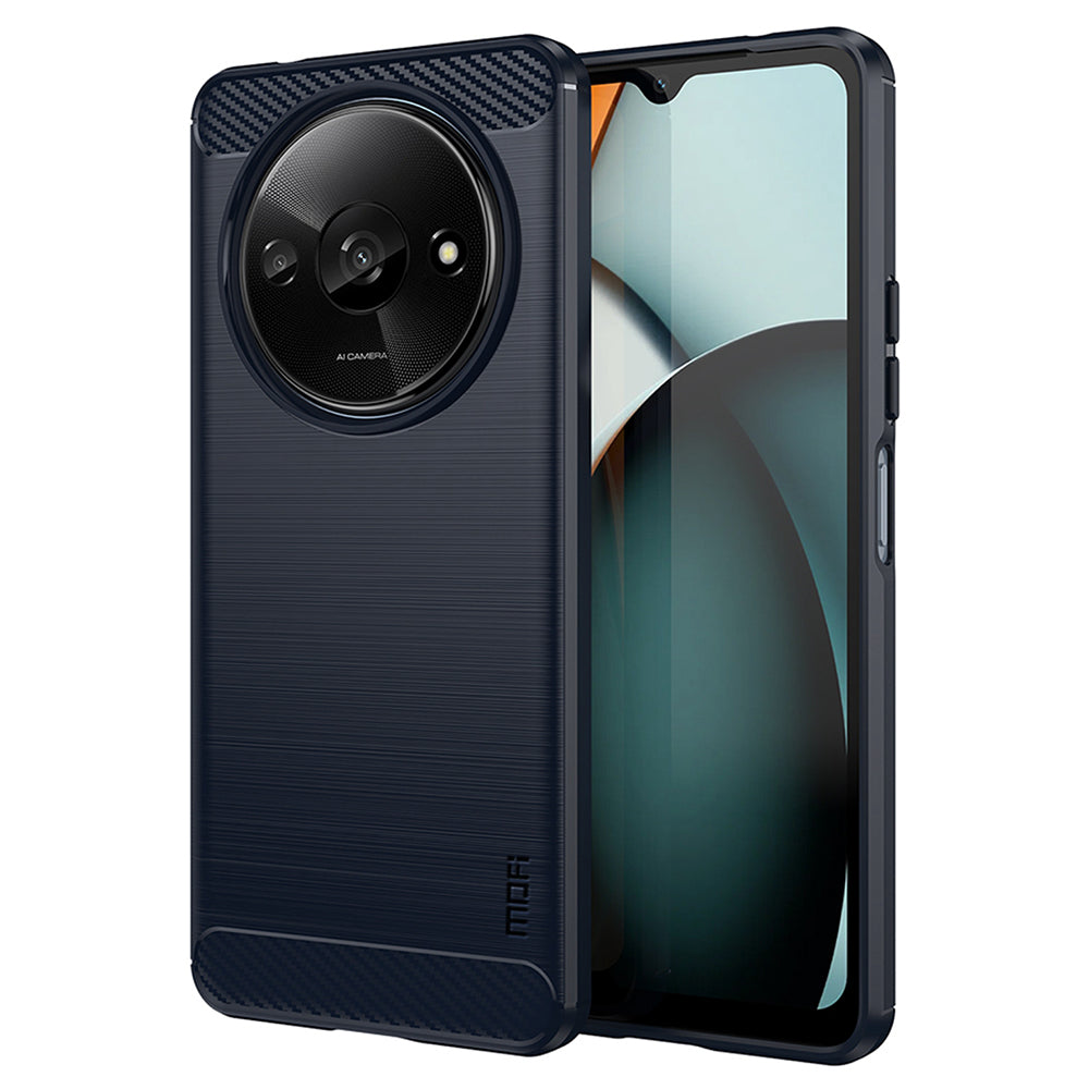 MOFI JK TPU Series-1 For Xiaomi Redmi A3 / Poco C61 4G Protective Case TPU Phone Cover Carbon Fiber Texture