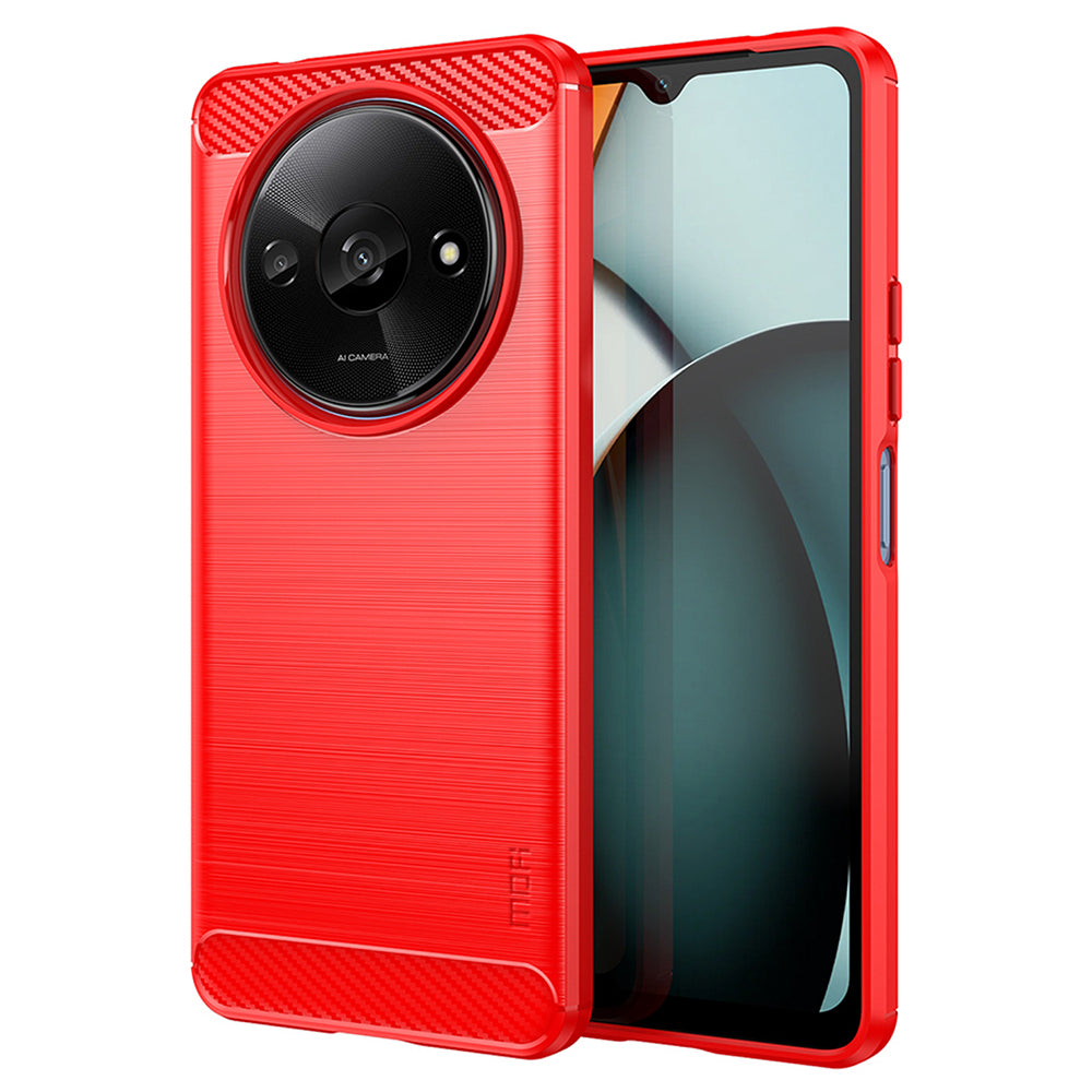 MOFI JK TPU Series-1 For Xiaomi Redmi A3 / Poco C61 4G Protective Case TPU Phone Cover Carbon Fiber Texture