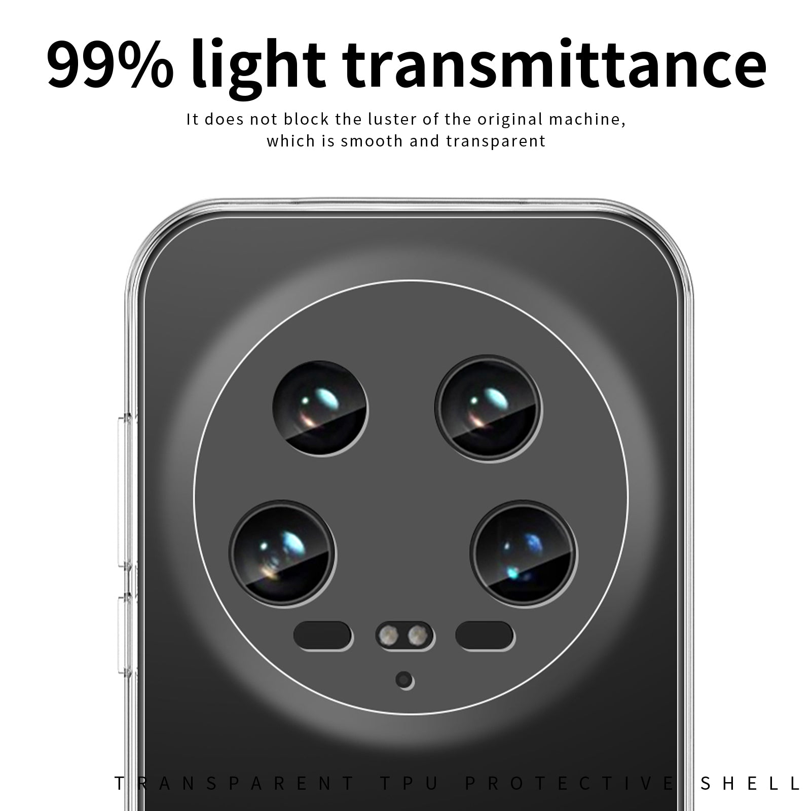 MOFI For Xiaomi 14 Ultra TPU Case Transparent Phone Cover Anti-scratch