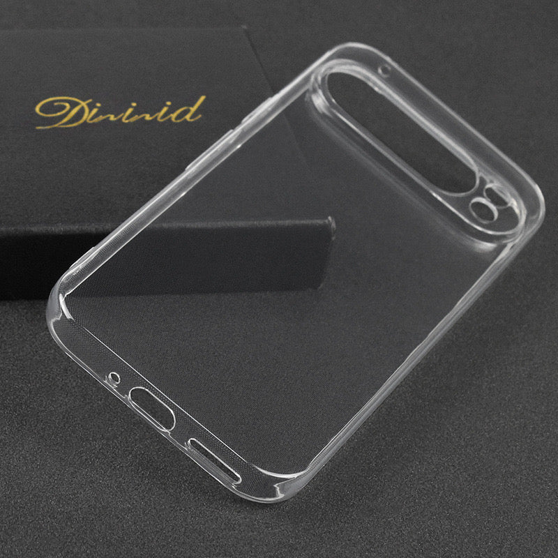 For Google Pixel 9 Transparent Case TPU Flexible Back Phone Cover