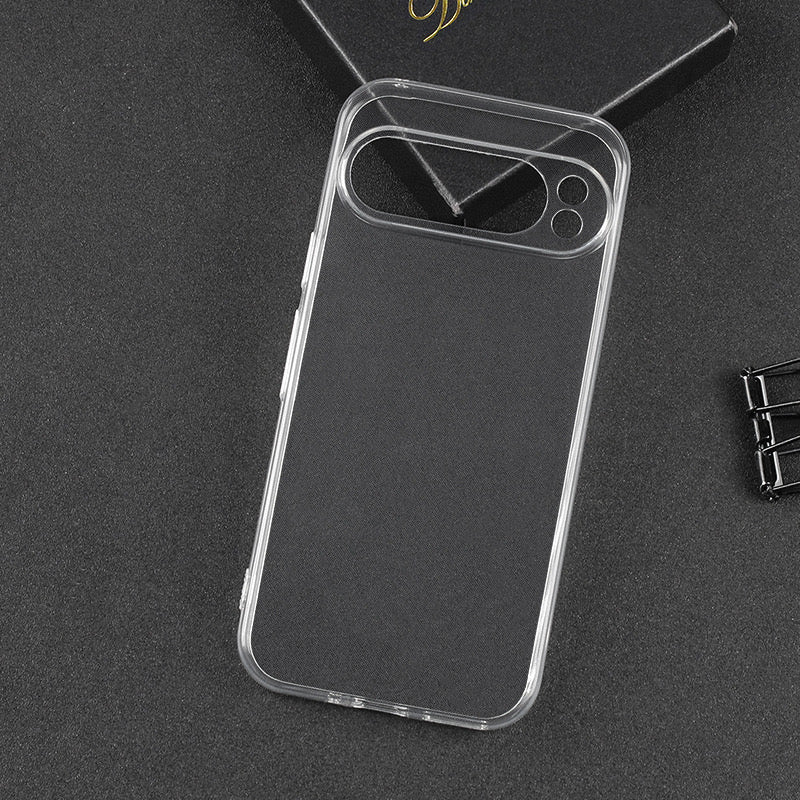 For Google Pixel 9 Pro Transparent Case TPU Flexible Phone Cover with Precise Lens Cutout