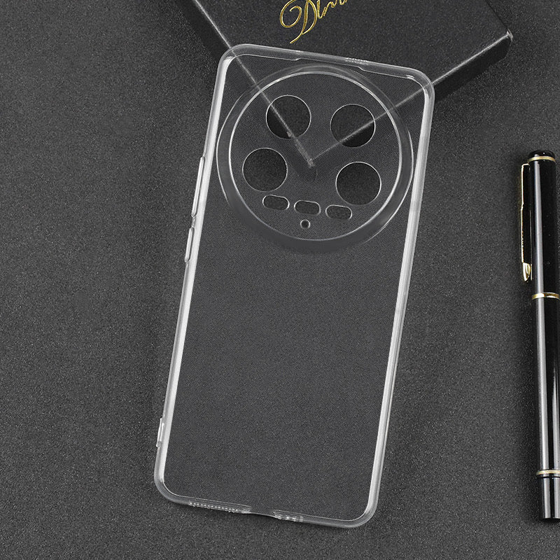 For Xiaomi 14 Ultra Case Clear Slim-Fit TPU Drop Protection Phone Protective Cover