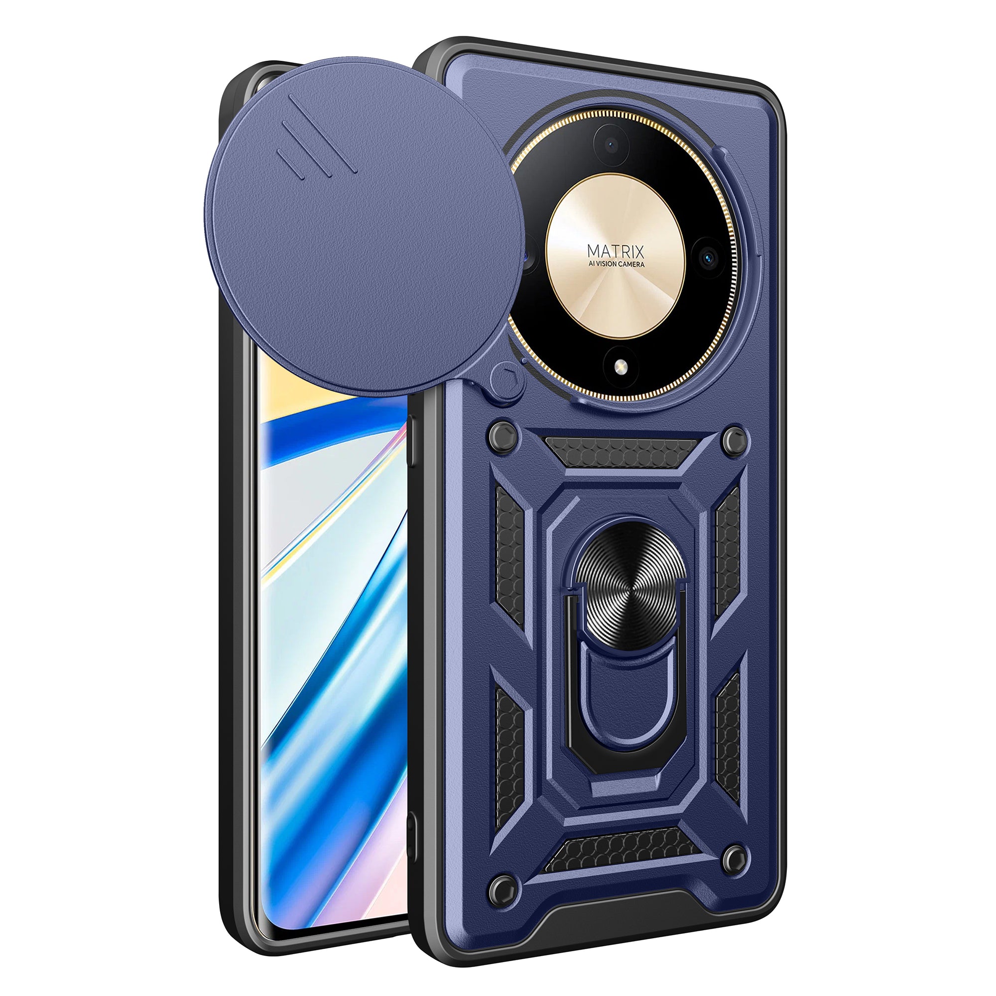 For Honor X9b 5G / Magic6 Lite 5G Cell Phone Cases TPU+PC Slide Lens Protection Cover
