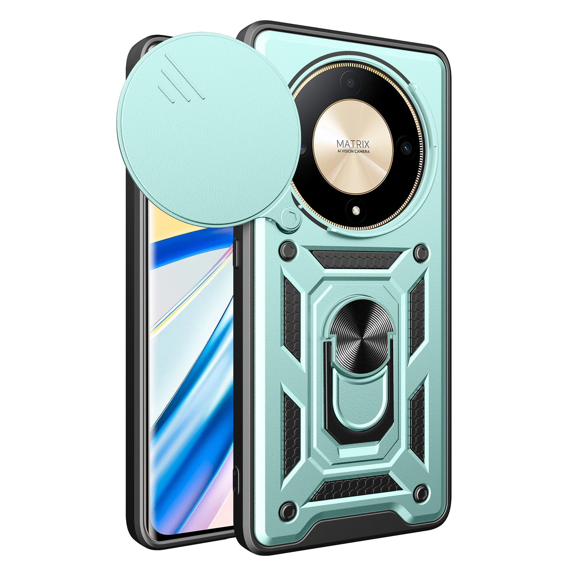 For Honor X9b 5G / Magic6 Lite 5G Cell Phone Cases TPU+PC Slide Lens Protection Cover