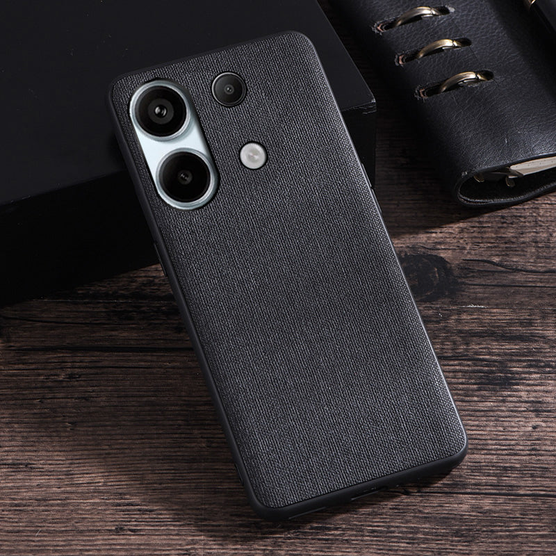 For Xiaomi Redmi Note 13 4G Case Cloth Texture Hard PC Protective Phone Cover