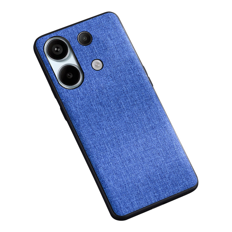For Xiaomi Redmi Note 13 4G Case Cloth Texture Hard PC Protective Phone Cover
