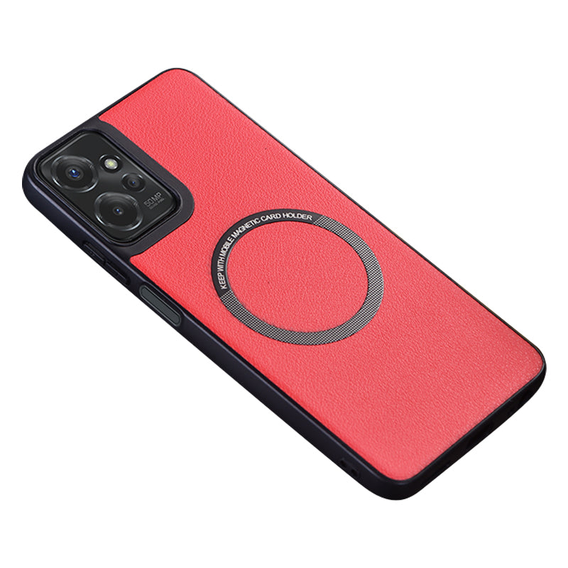 For Motorola Moto G 5G (2024) Phone Case Compatible with MagSafe PU Leather+TPU Cover