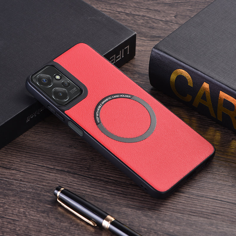 For Motorola Moto G 5G (2024) Phone Case Compatible with MagSafe PU Leather+TPU Cover