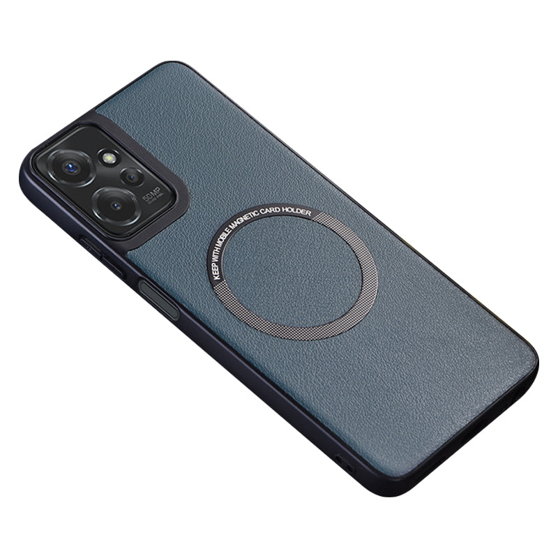 For Motorola Moto G 5G (2024) Phone Case Compatible with MagSafe PU Leather+TPU Cover