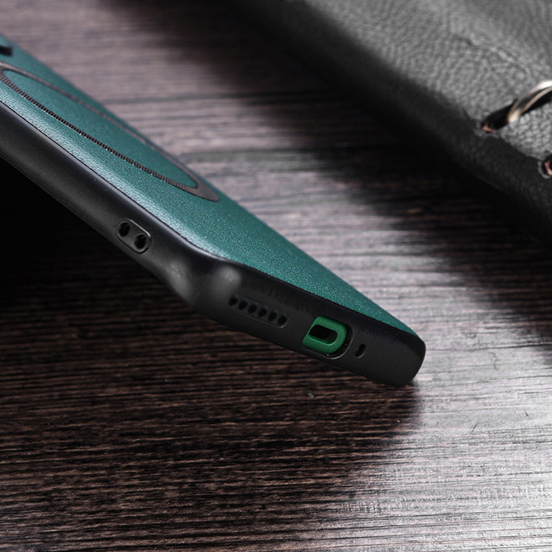 For Xiaomi Redmi Note 13 4G Magnetic Case PU Leather Coated TPU Phone Cover