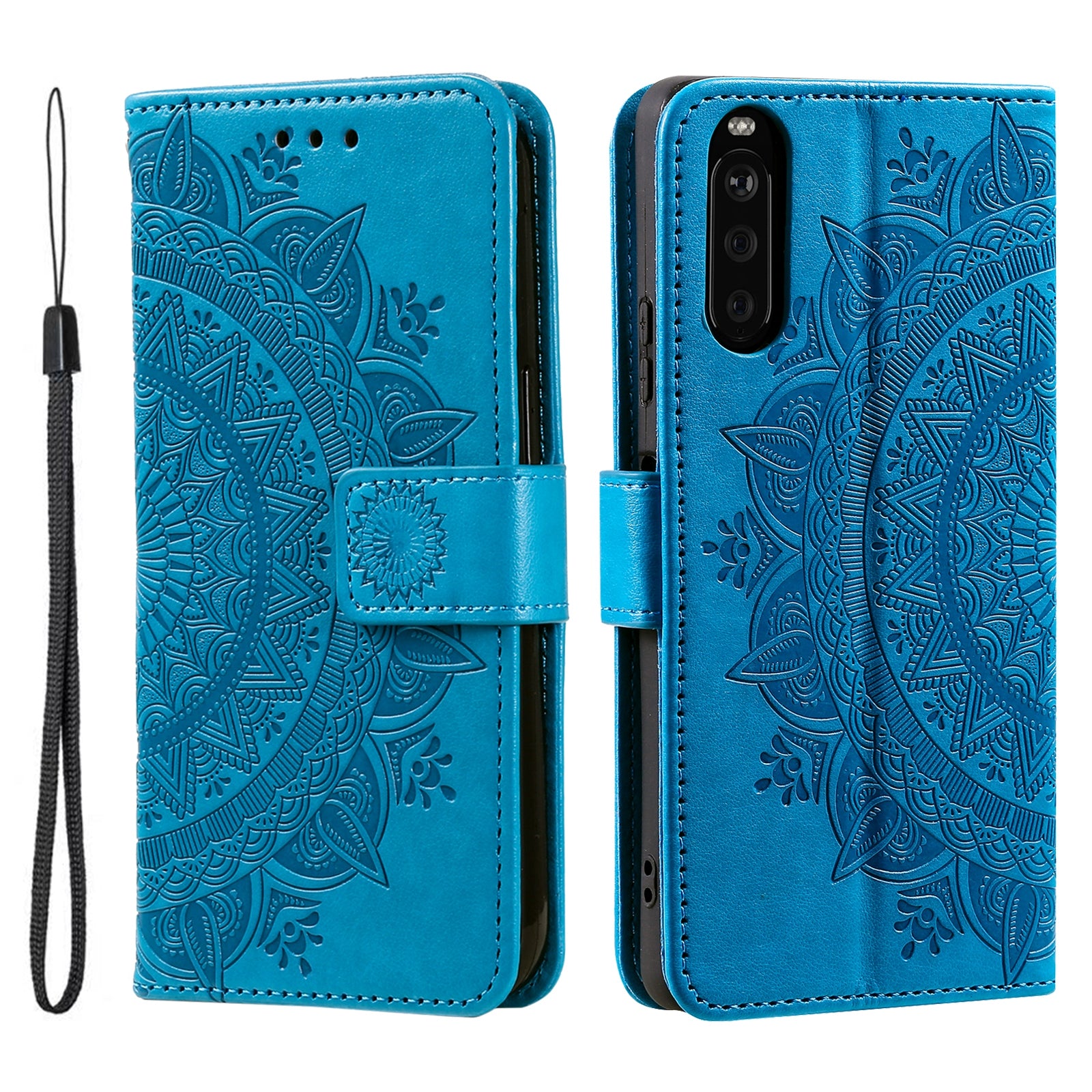 For Sony Xperia 10 VI Case Mandala Flower Imprinted Flip Stand Phone Cover