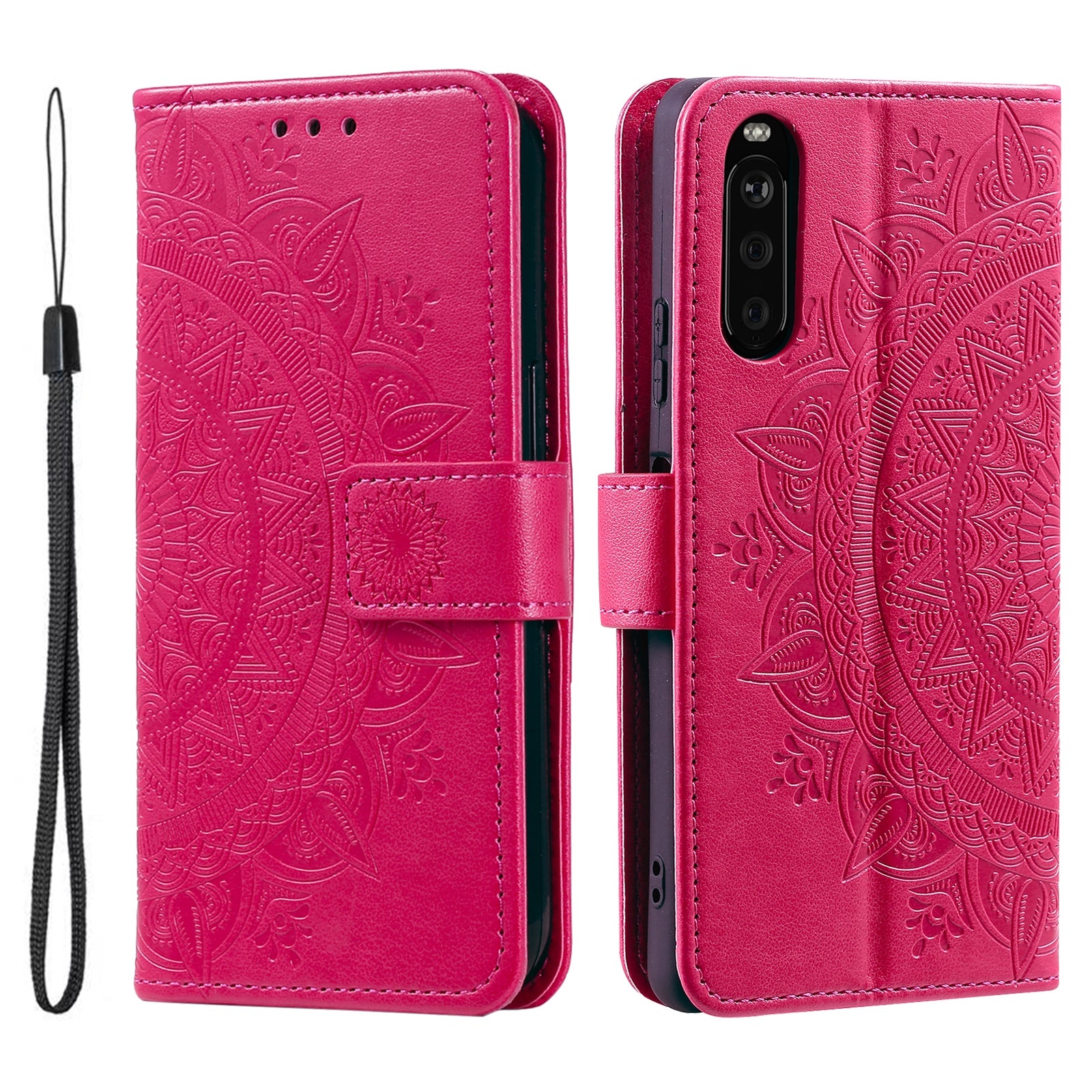 For Sony Xperia 10 VI Case Mandala Flower Imprinted Flip Stand Phone Cover