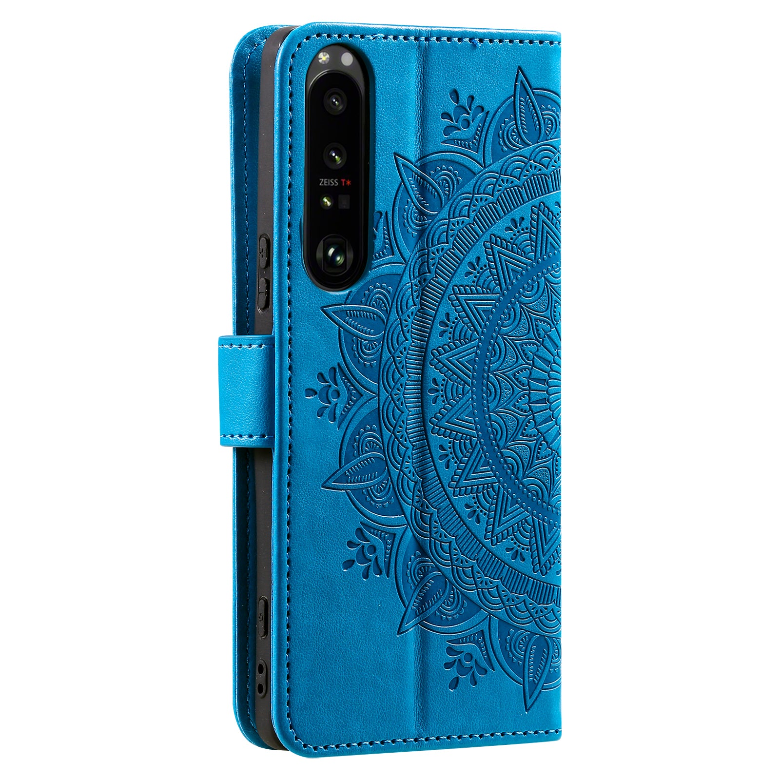 For Sony Xperia 1 VI Leather Case Mandala Flower Imprinted Folio Phone Cover
