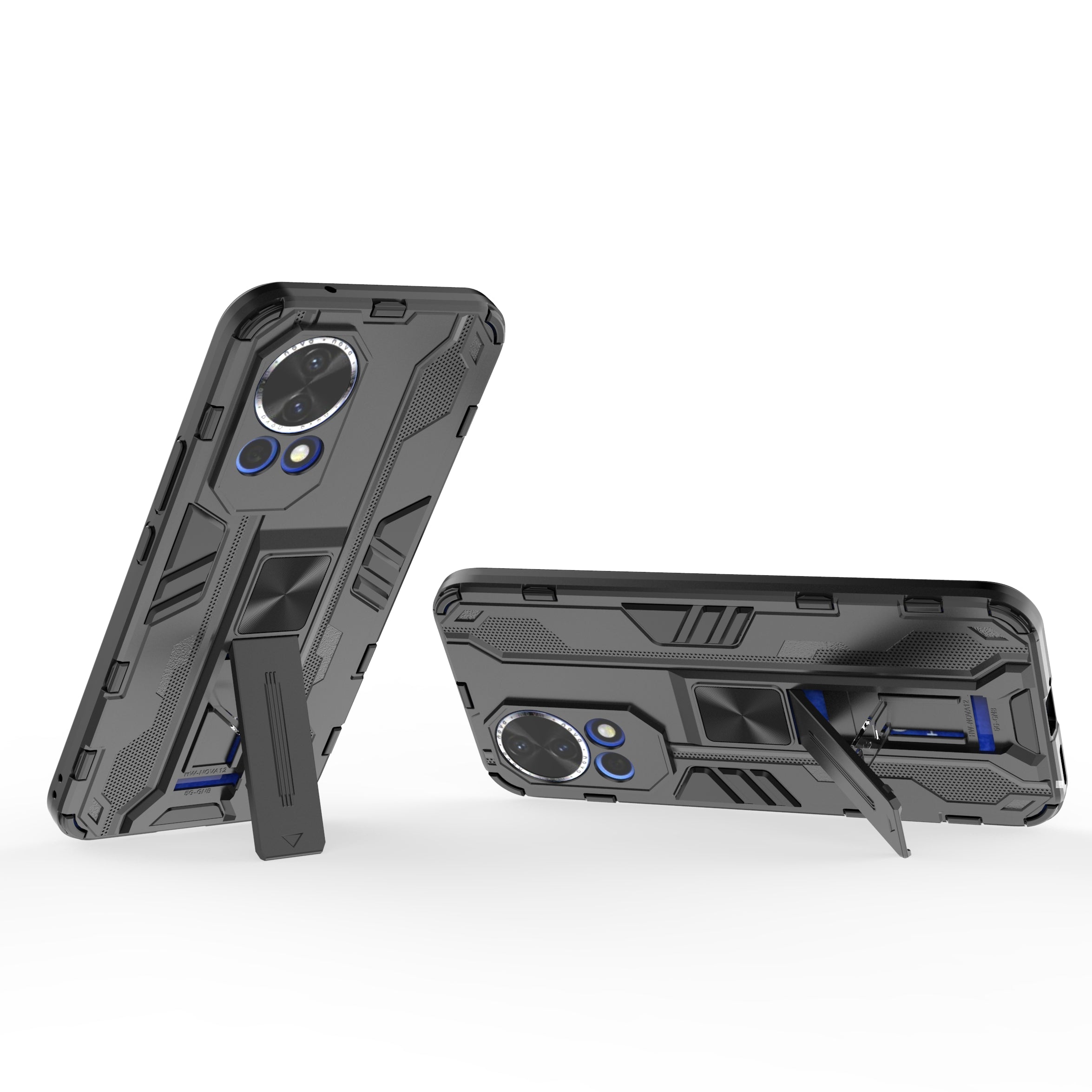 For Huawei nova 12 5G Case PC + TPU Scratch-proof Phone Cover with Foldable Kickstand