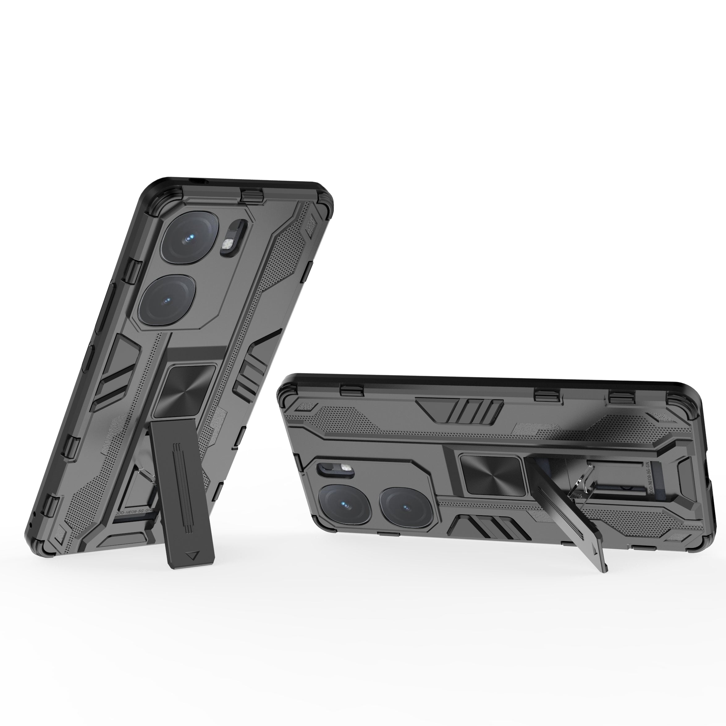 For vivo iQOO Neo9 5G Case Scratch-proof PC + TPU Kickstand Cell Phone Cover