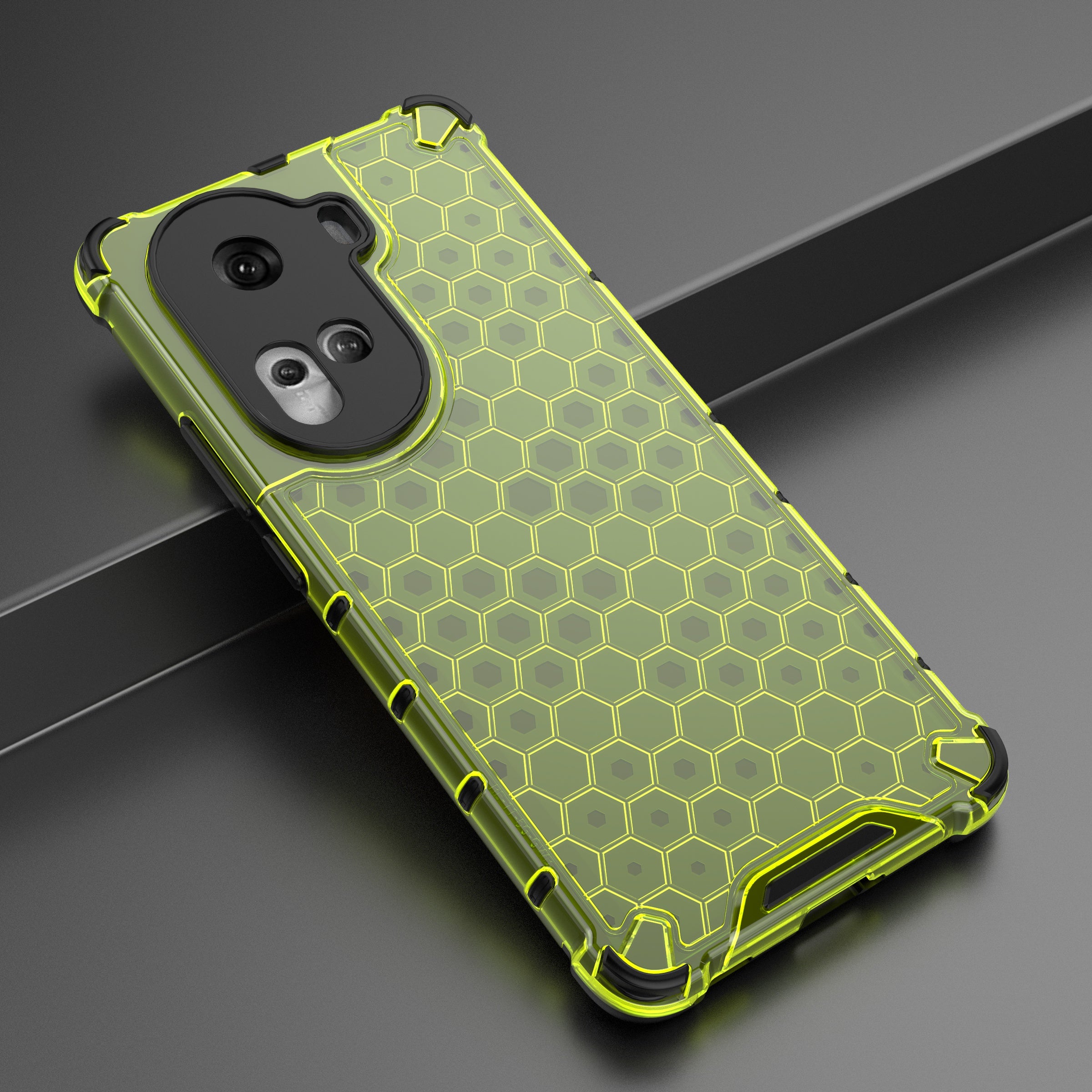 For Oppo Reno11 5G (Global) Cell Phone Case Scratch-proof Honeycomb Design Cover