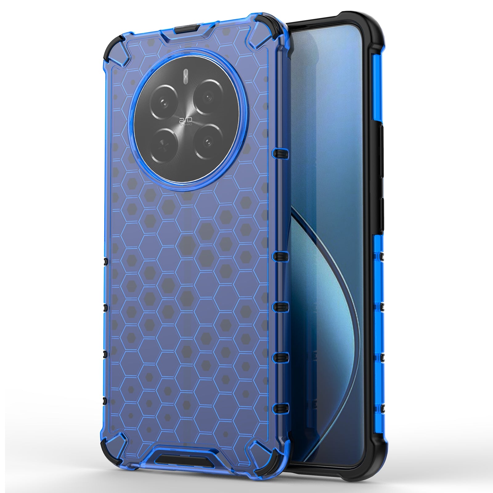 Realme 12+ 5G Case Four Corner Drop-proof PC+TPU Mobile Phone Cover