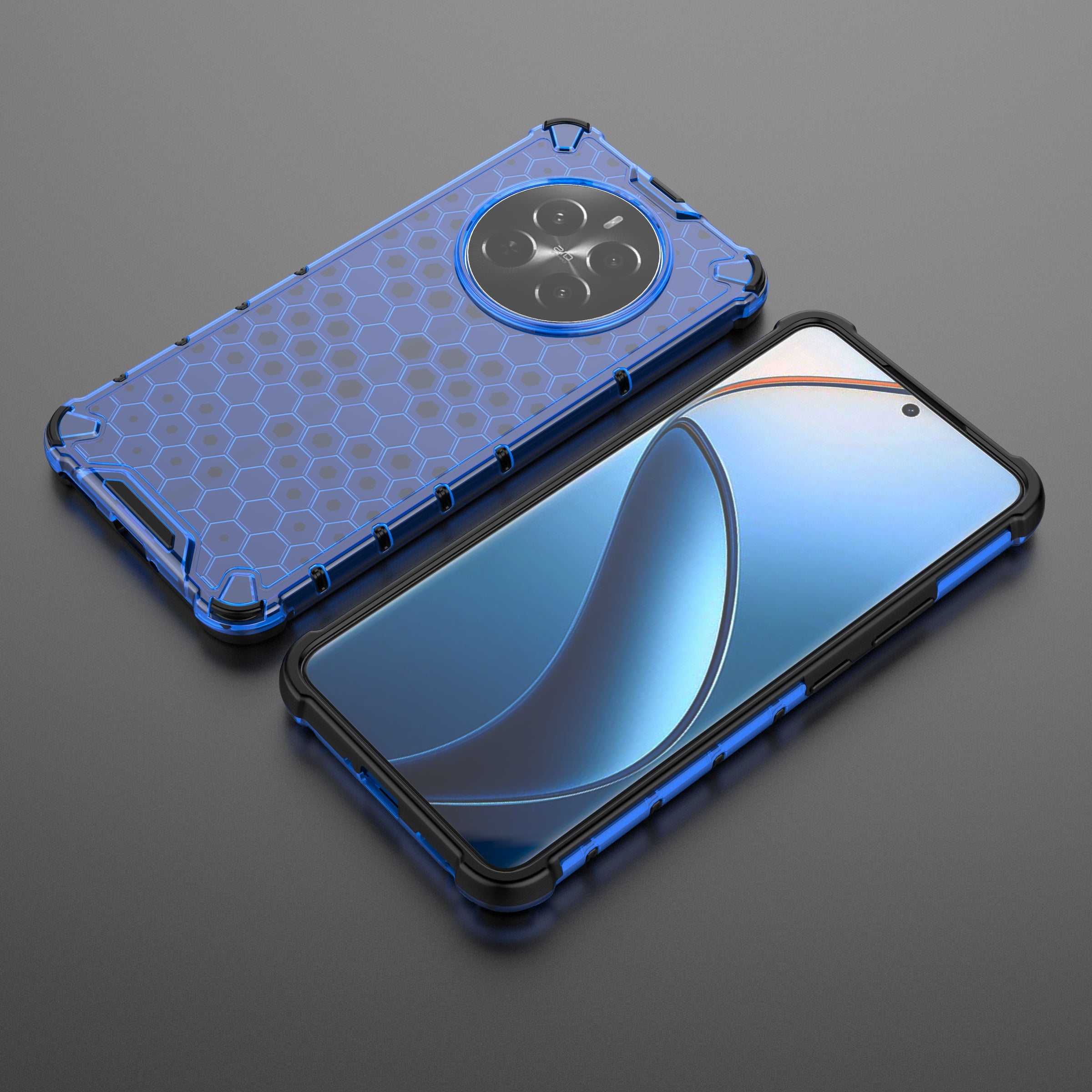Realme 12+ 5G Case Four Corner Drop-proof PC+TPU Mobile Phone Cover