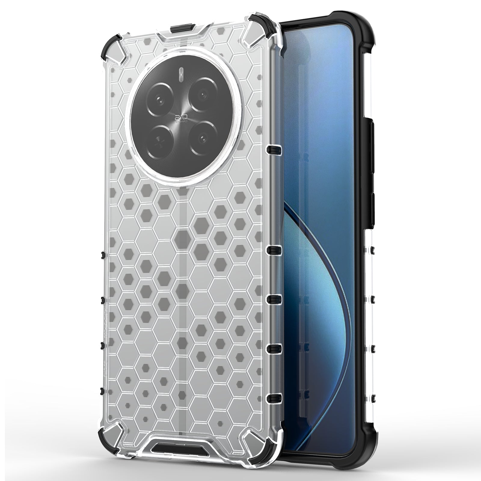 Realme 12+ 5G Case Four Corner Drop-proof PC+TPU Mobile Phone Cover